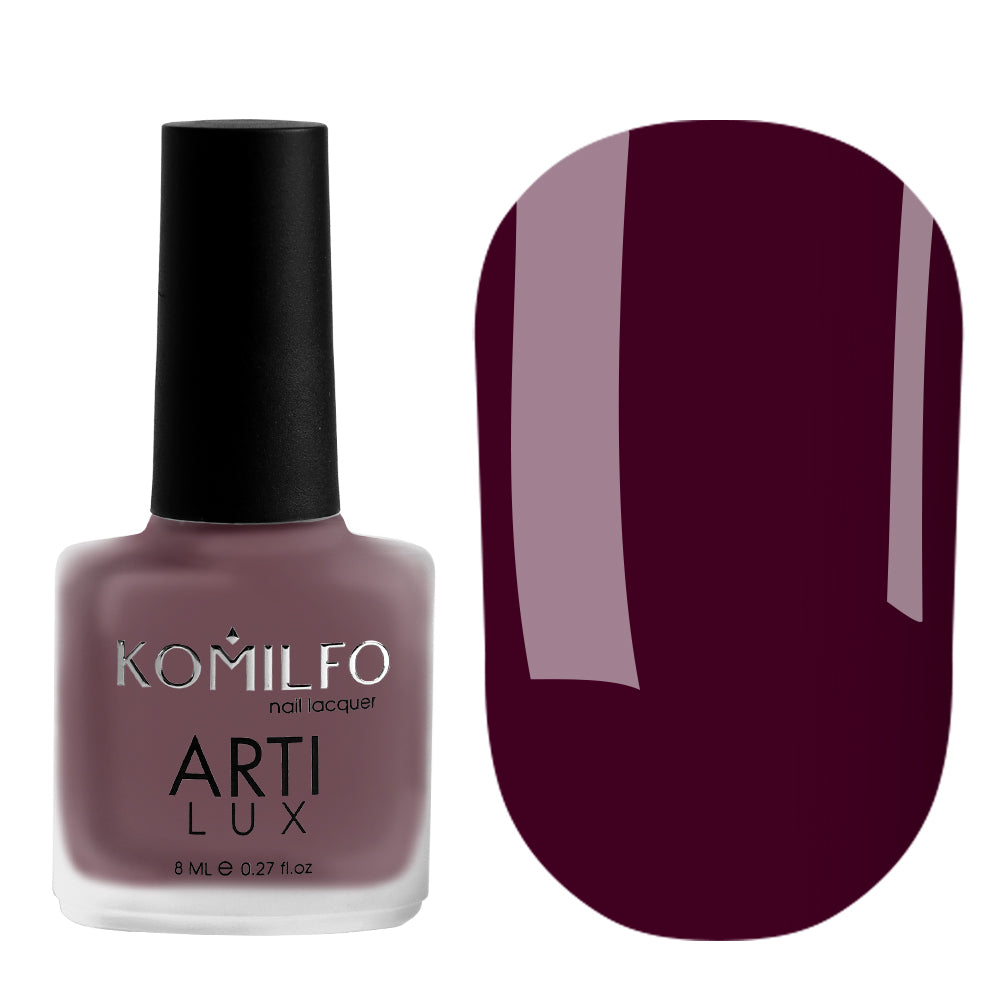 KOMILFO ARTILUX 025 NAIL REGULAR POLISH(NOT A GEL)(MARSALA, ENAMEL), 8 ML 222025