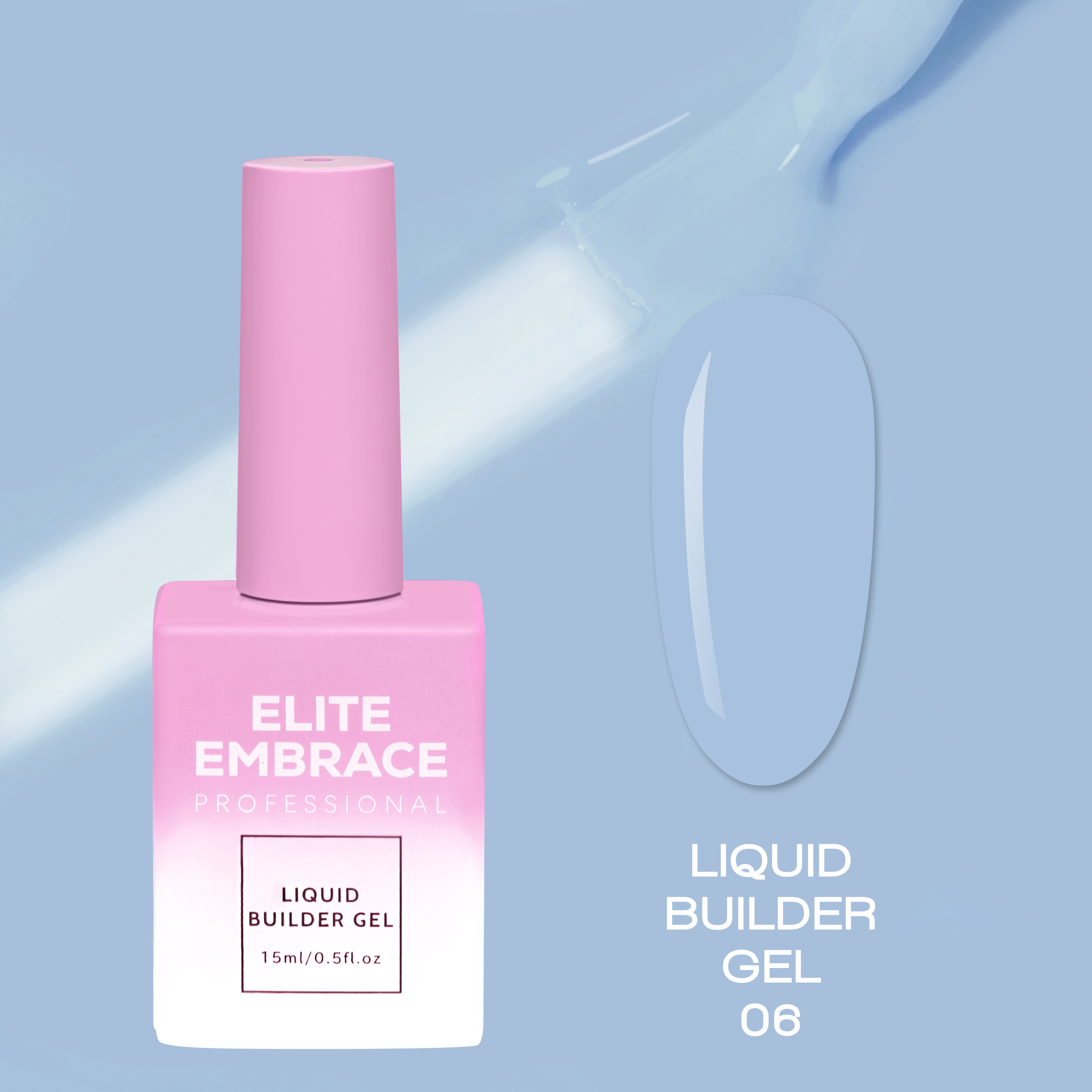 ELITE EMBRACE Professional Liquid Builder Gel 06 15ml ELBG0615