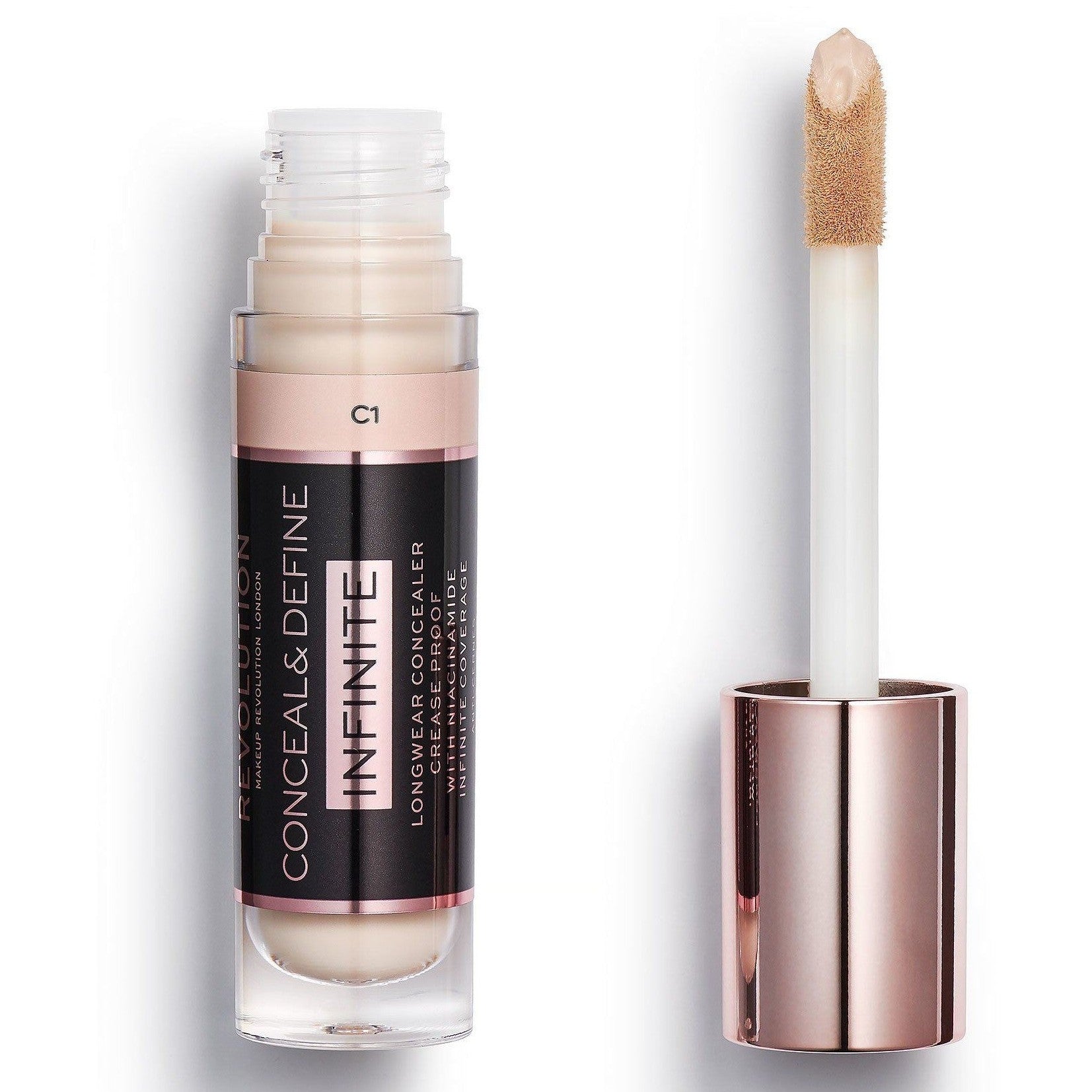 REVOLUTION Conceal & Define Corrector Infinite de larga duración XL