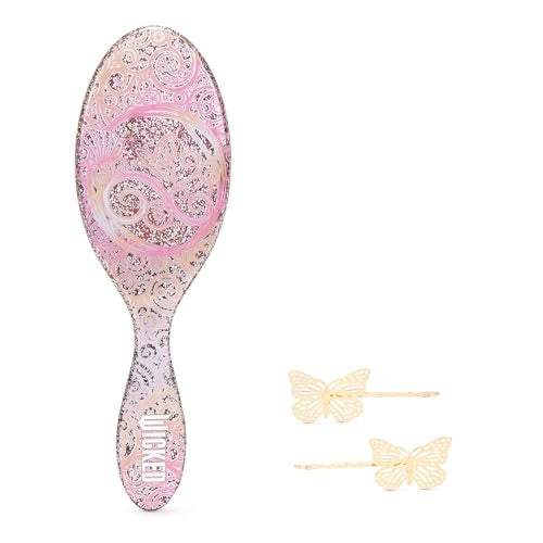 Set de pinceles Wet Brush Wicked Glinda Pink con alfileres de mariposa