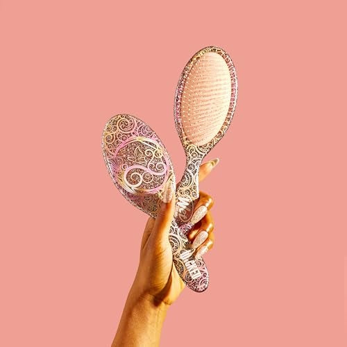Set de pinceles Wet Brush Wicked Glinda Pink con alfileres de mariposa