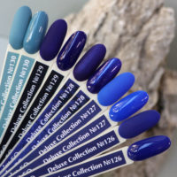 GEL POLISH KOMILFO DELUXE SERIES D130 (DARK, GRAY-BLUE, ENAMEL), 8 ML