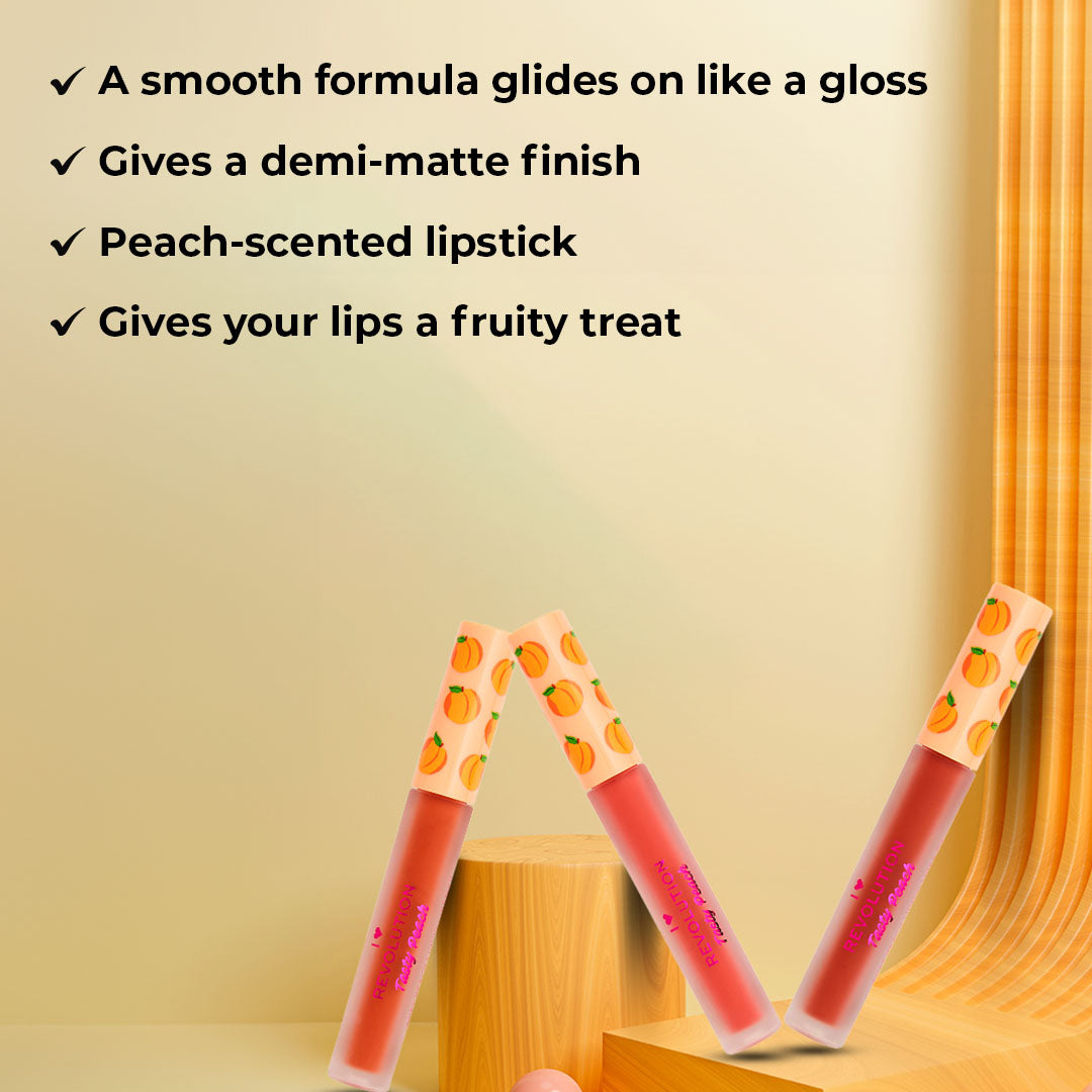REVOLUTION Lápiz labial líquido Tasty Peach