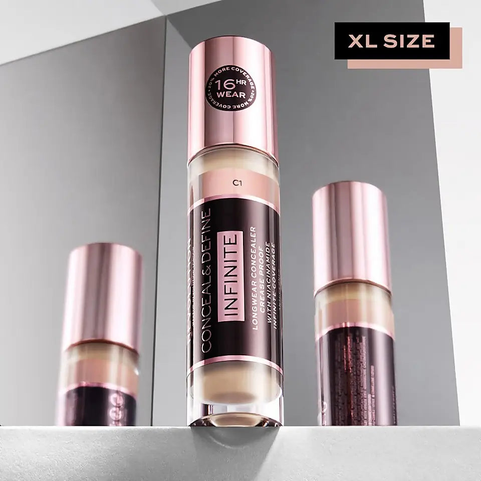 REVOLUTION Conceal & Define Corrector Infinite de larga duración XL