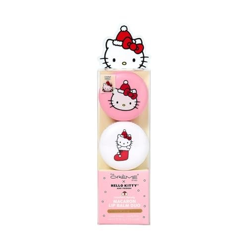 THE CREME SHOP X Dúo de bálsamos labiales Macaron de Hello Kitty & Friends