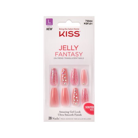 Uñas translúcidas KISS Jelly Fantasy