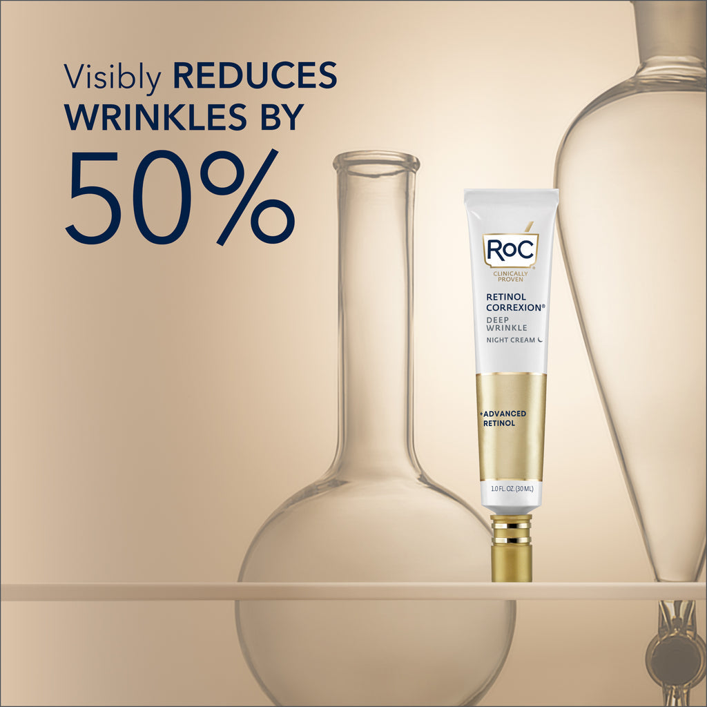 Crema de noche antienvejecimiento RoC Retinol Correxion Deep Wrinkle (1.3 oz)