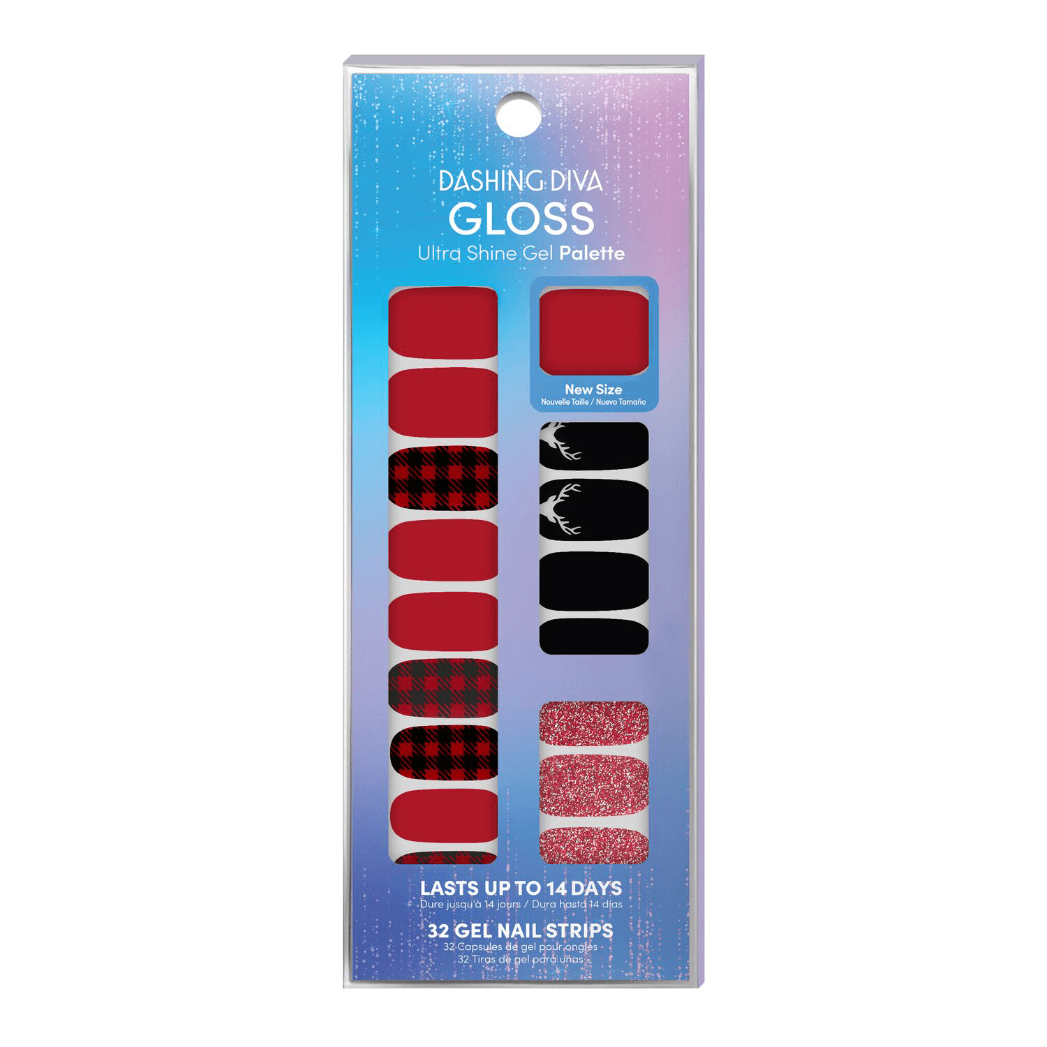 Tiras de gel para uñas DASHING DIVA Gloss Ultra Shine de 27 unidades