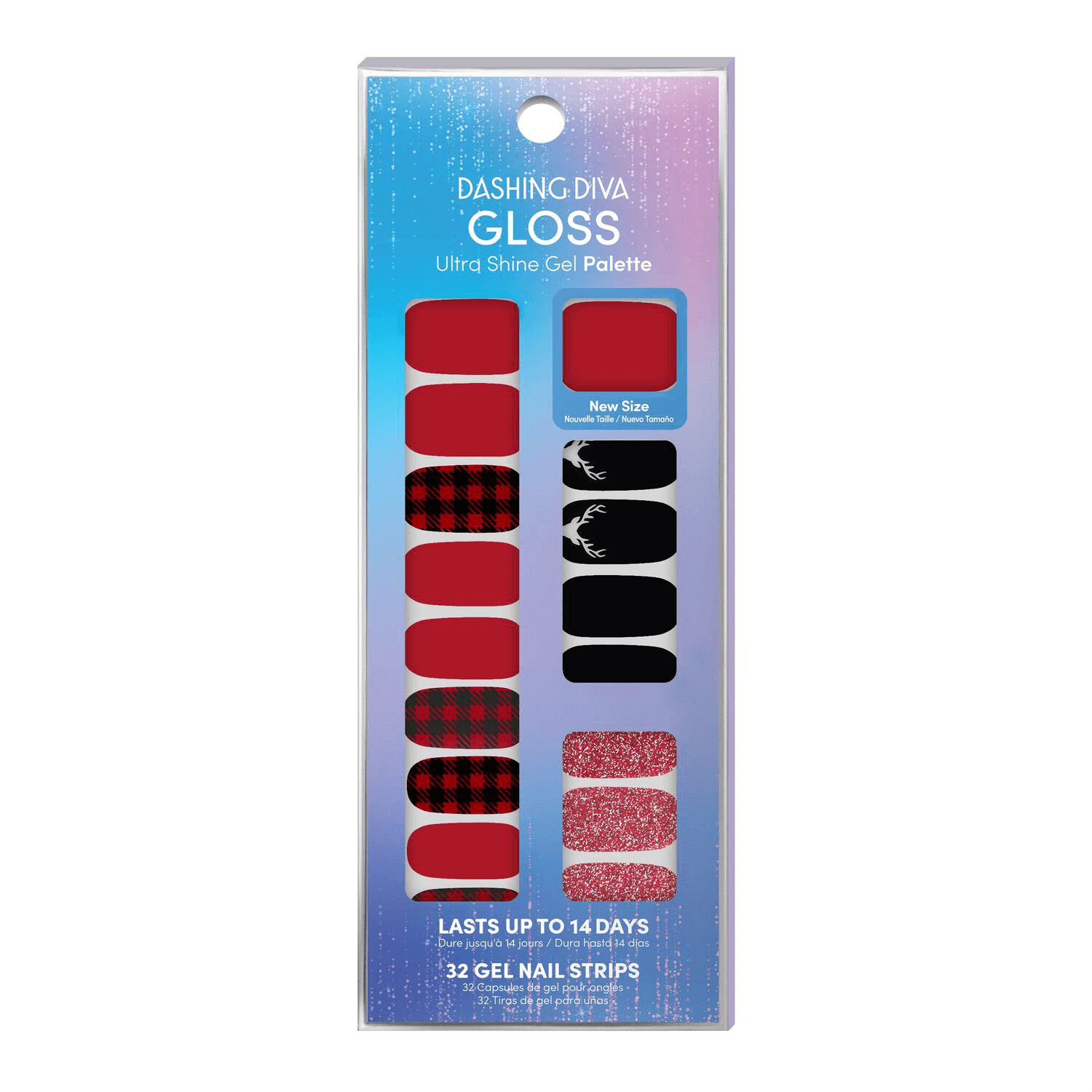 Paleta de gel ultrabrillante DASHING DIVA Gloss, 32 unidades