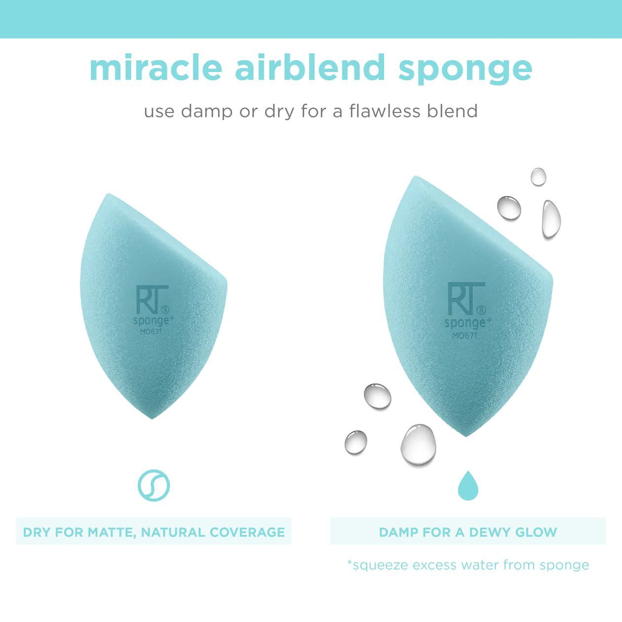 Esponja Miracle Airblend de REAL TECHNIQUES