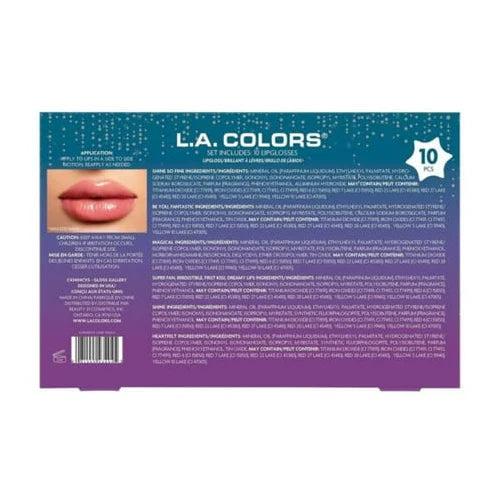 LA COLORS Dream to Gleam Gloss Gallery Set de regalo