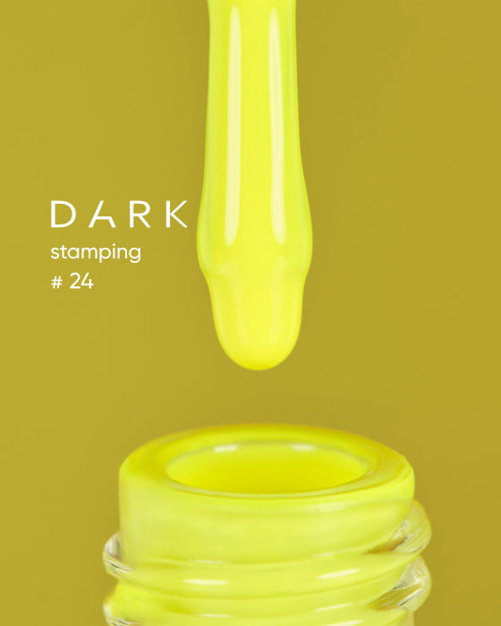 DARK STAMPING POLISH NEON YELLOW №24, 8 ML Article : S024