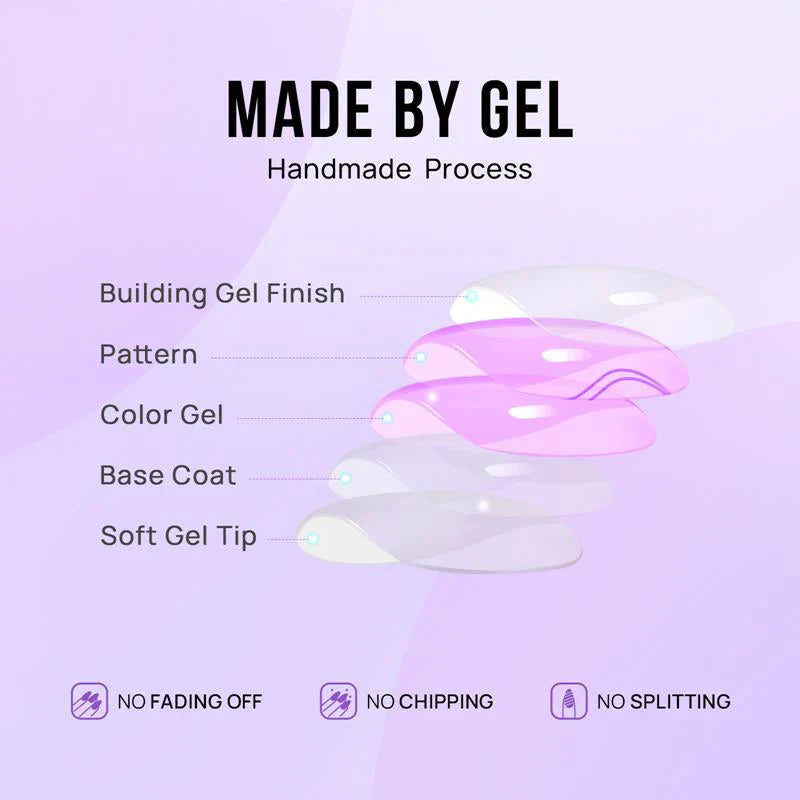 Knightshield Almond Nails - Press On Nails | Long Lasting & Reusable