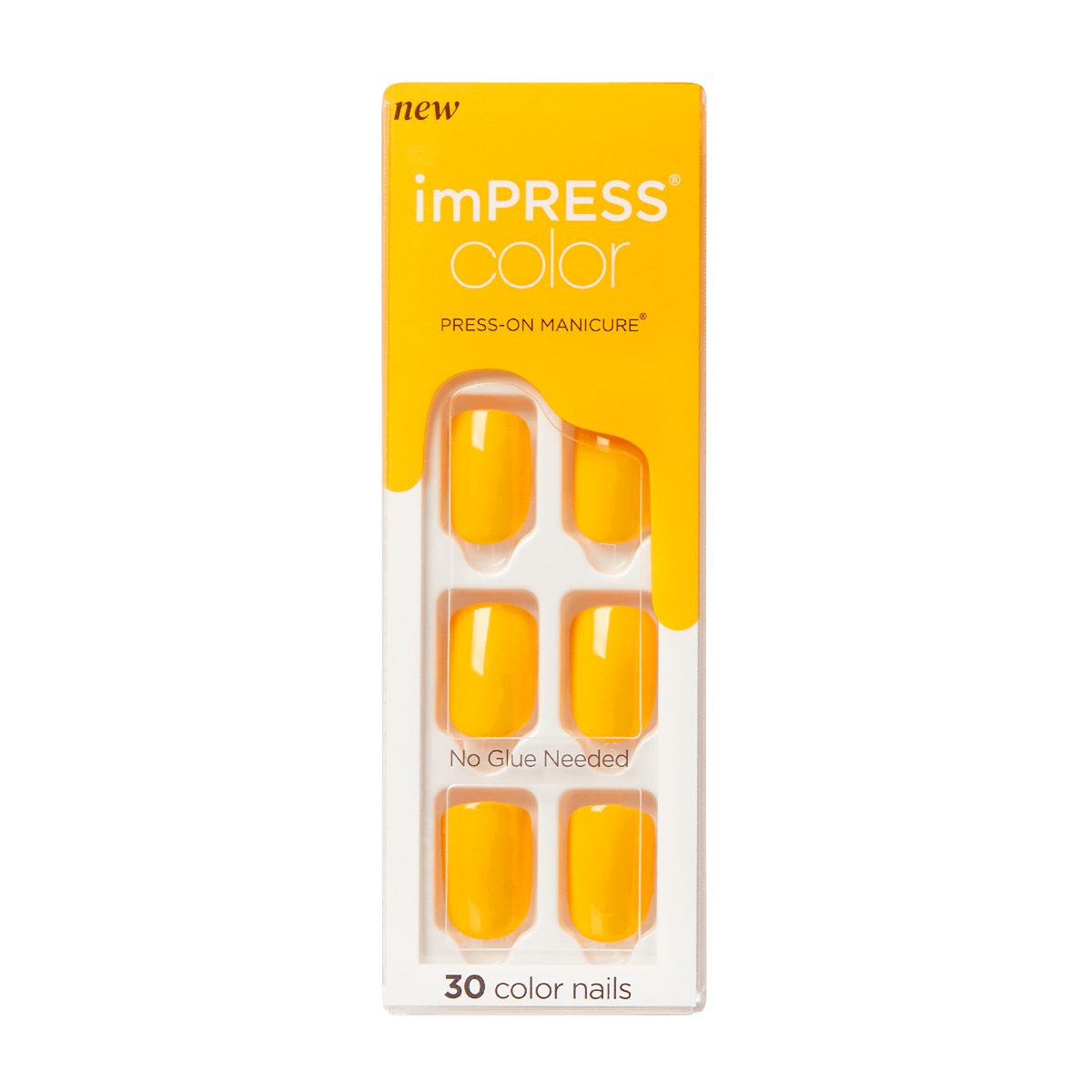 Uñas postizas de color KISS ImPRESS