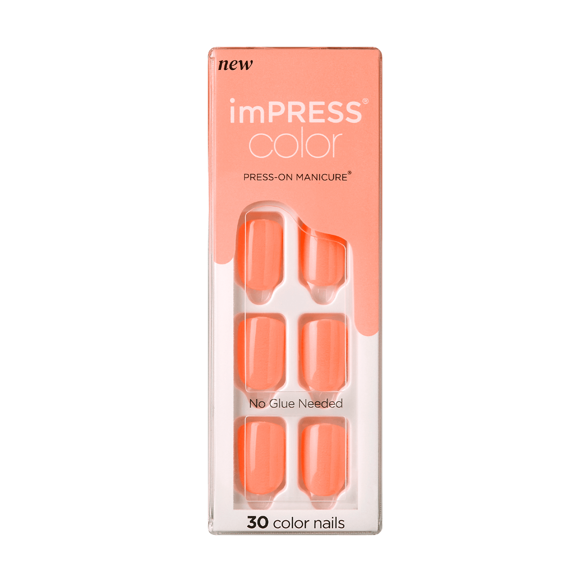 Uñas postizas de color KISS ImPRESS
