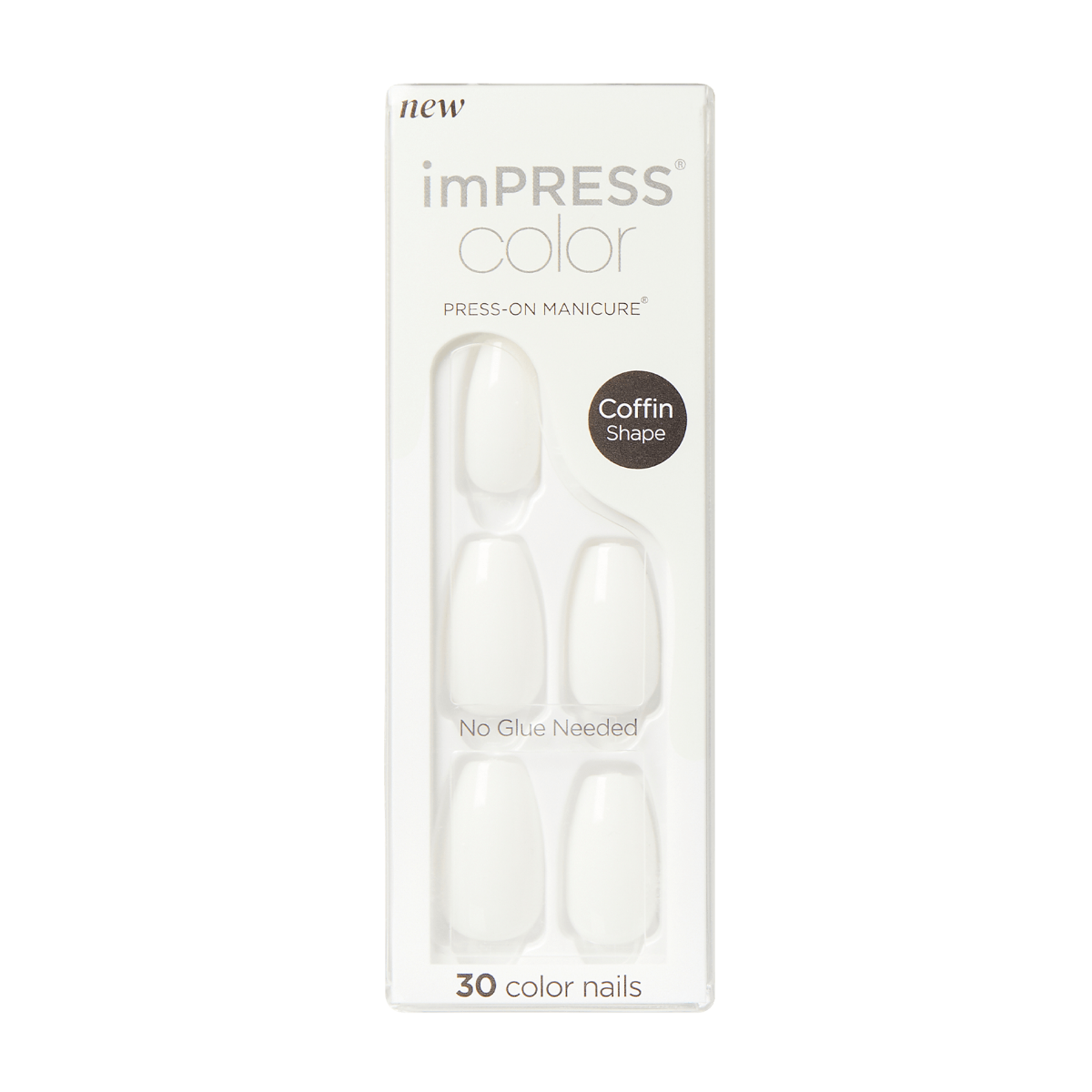 Uñas postizas de color KISS ImPRESS