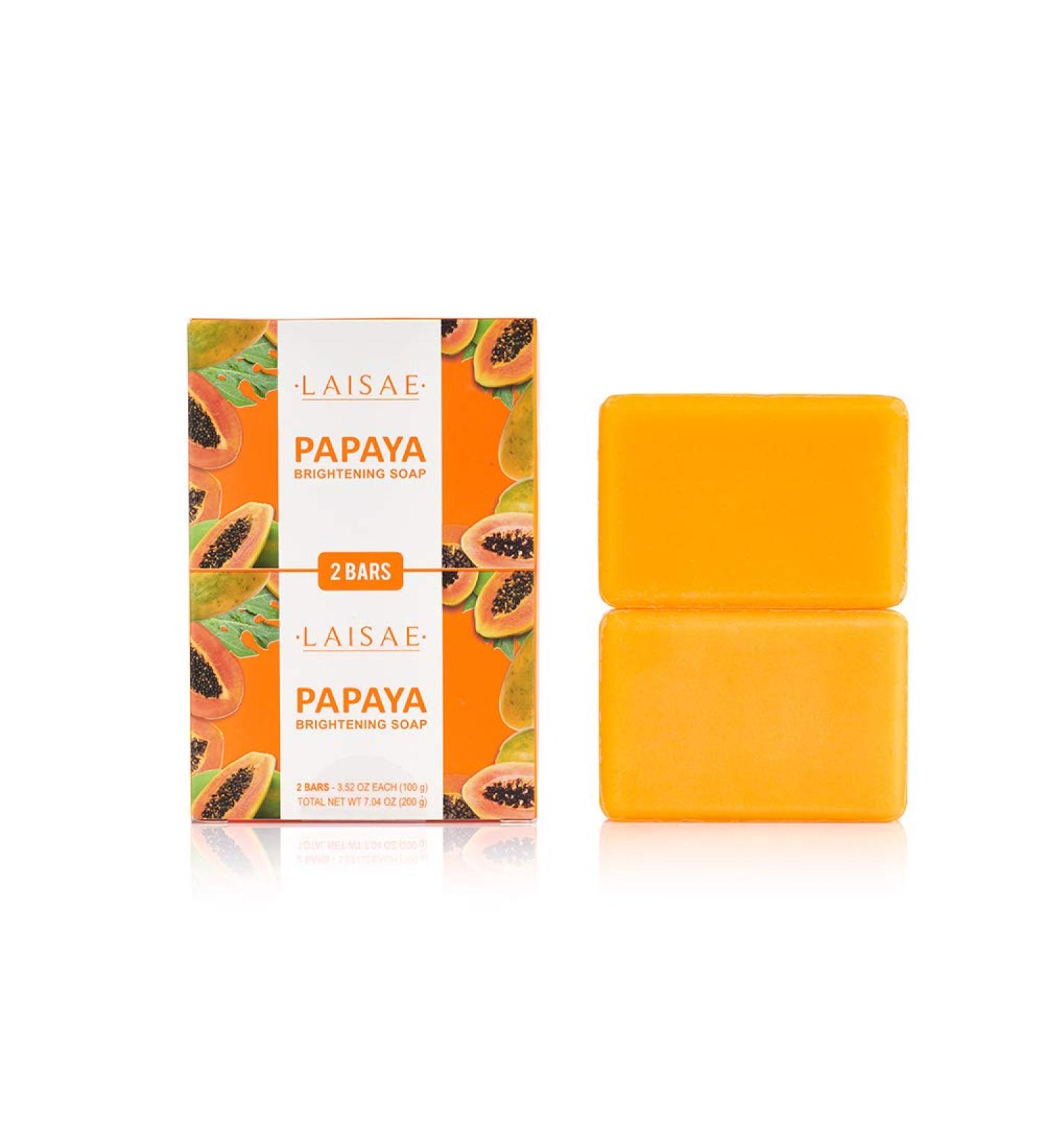 LAISAE Papaya Brightening Soap (2 Bars)
