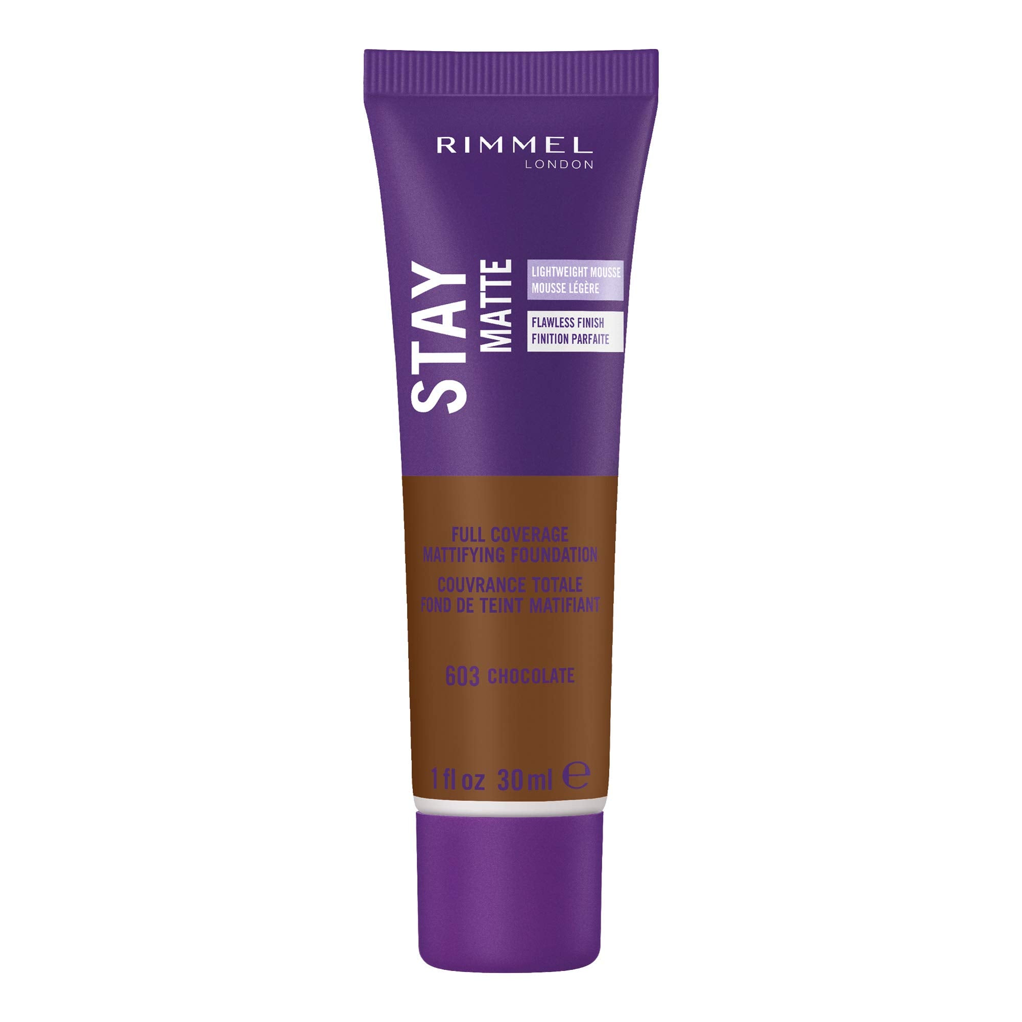 Base de maquillaje líquida Stay Matte Flawless Finish de RIMMEL