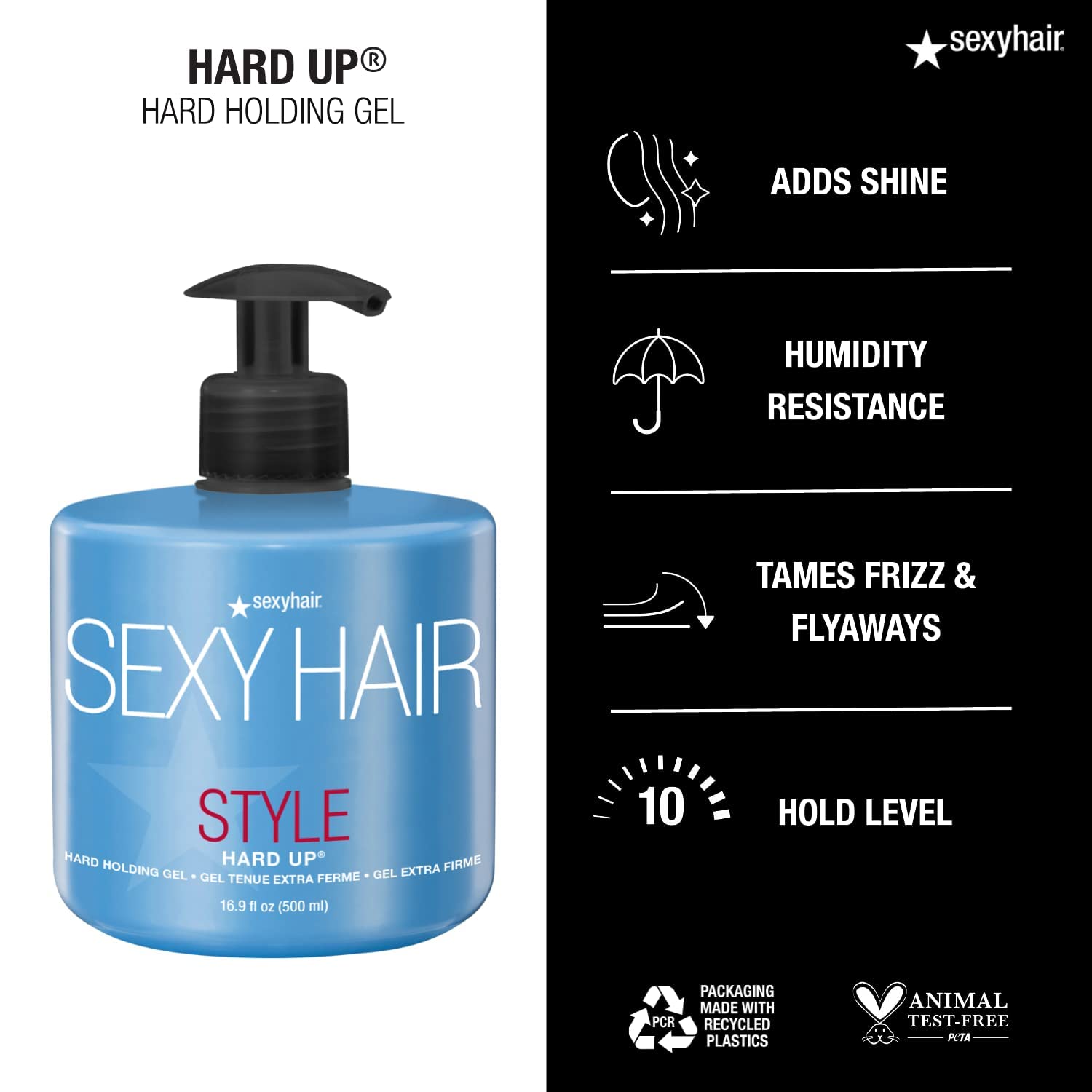 SEXYHAIR Style Hard up Holding Gel - 16.9 oz