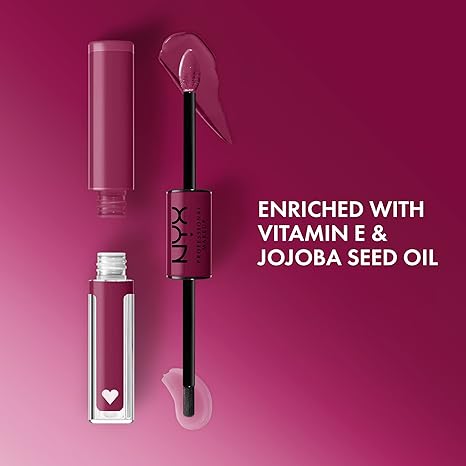 Lápiz labial líquido vegano de alta duración y brillo NYX Shine Loud