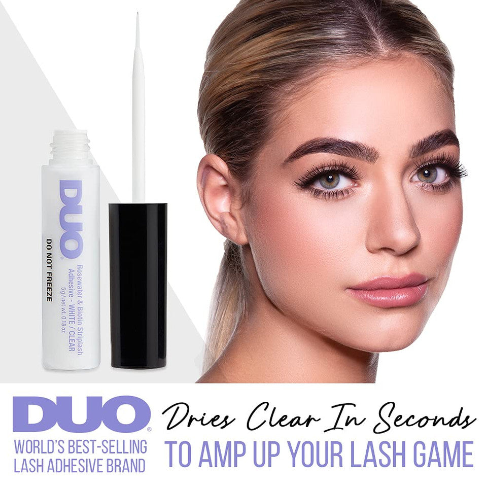 Adhesivo para pestañas Striplash DUO de agua de rosas y biotina