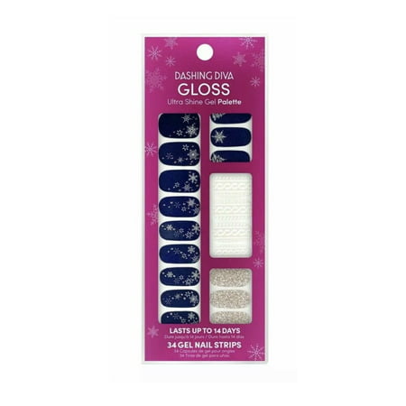 Tiras de gel para uñas DASHING DIVA Gloss Ultra Shine de 27 unidades