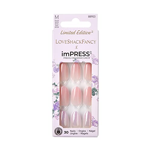 Manicura a presión KISS LoveShackFancy x imPRESS (Edición limitada)