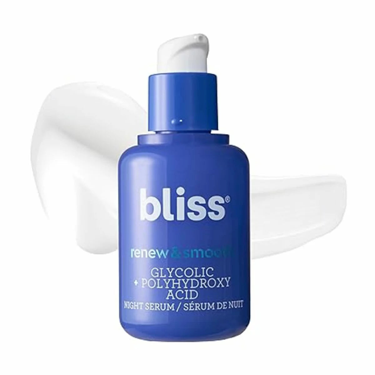 Suero facial de noche con ácido glicólico BLISS Renew & Smooth
