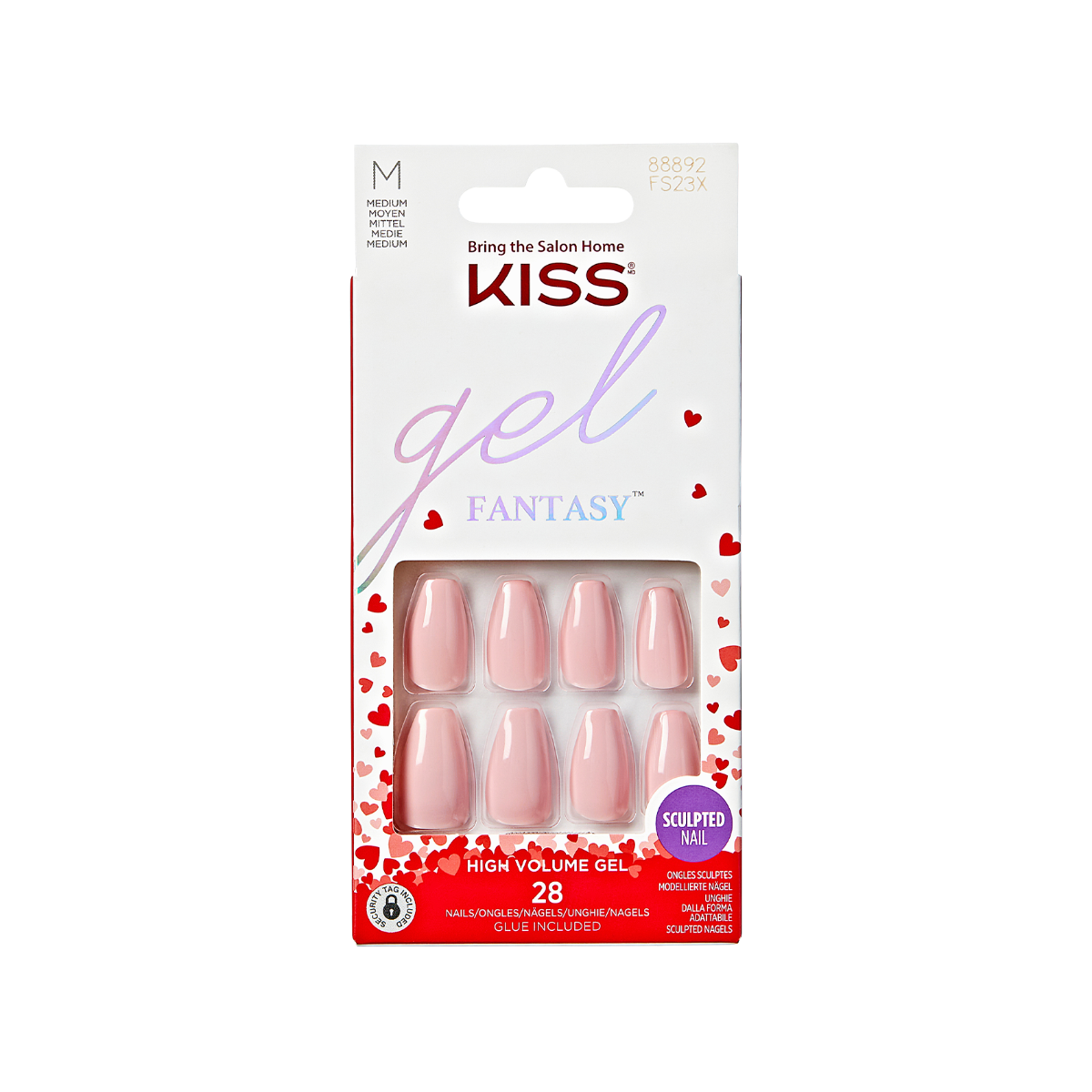 Uñas esculpidas de fantasía en gel KISS