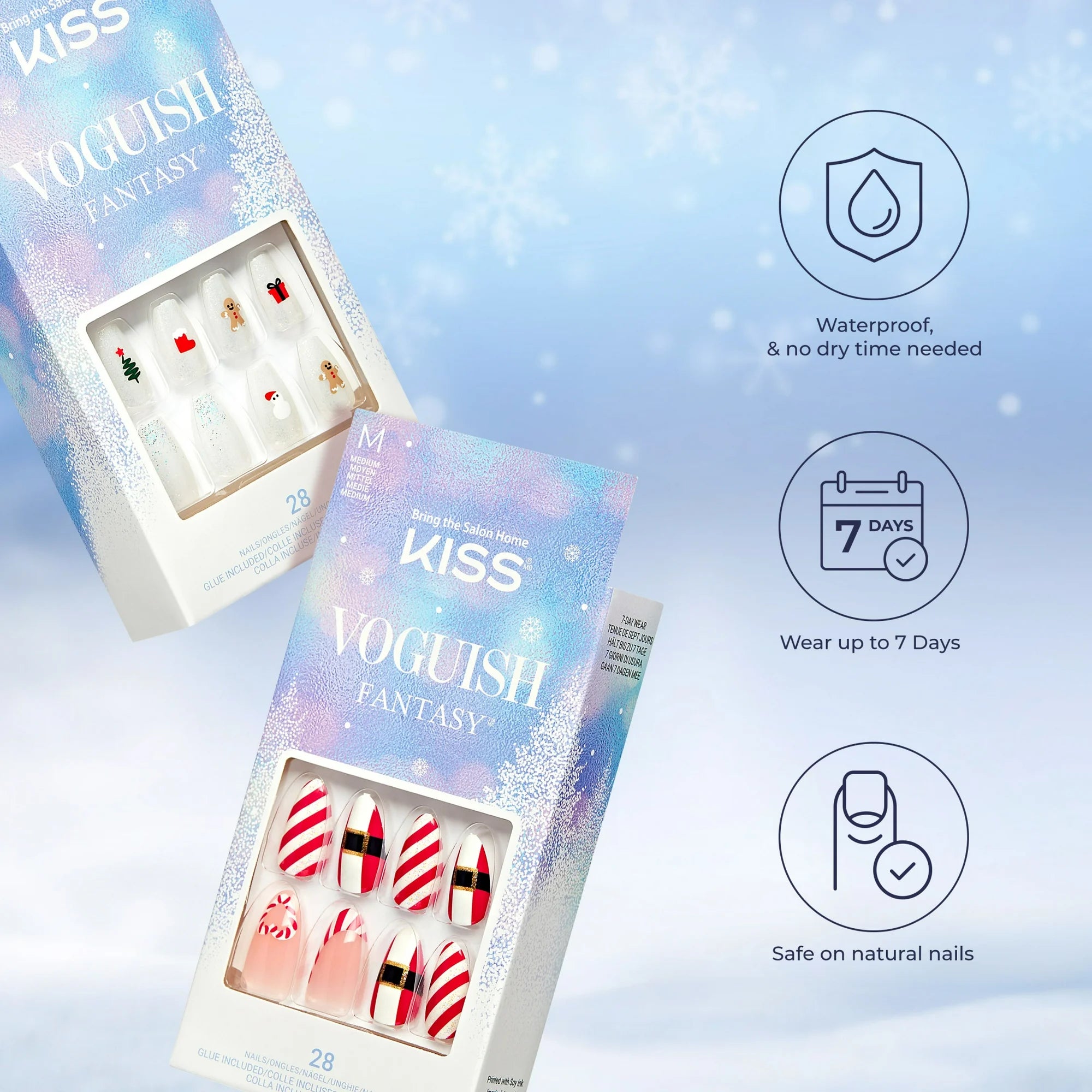 Uñas postizas KISS Voguish Fantasy