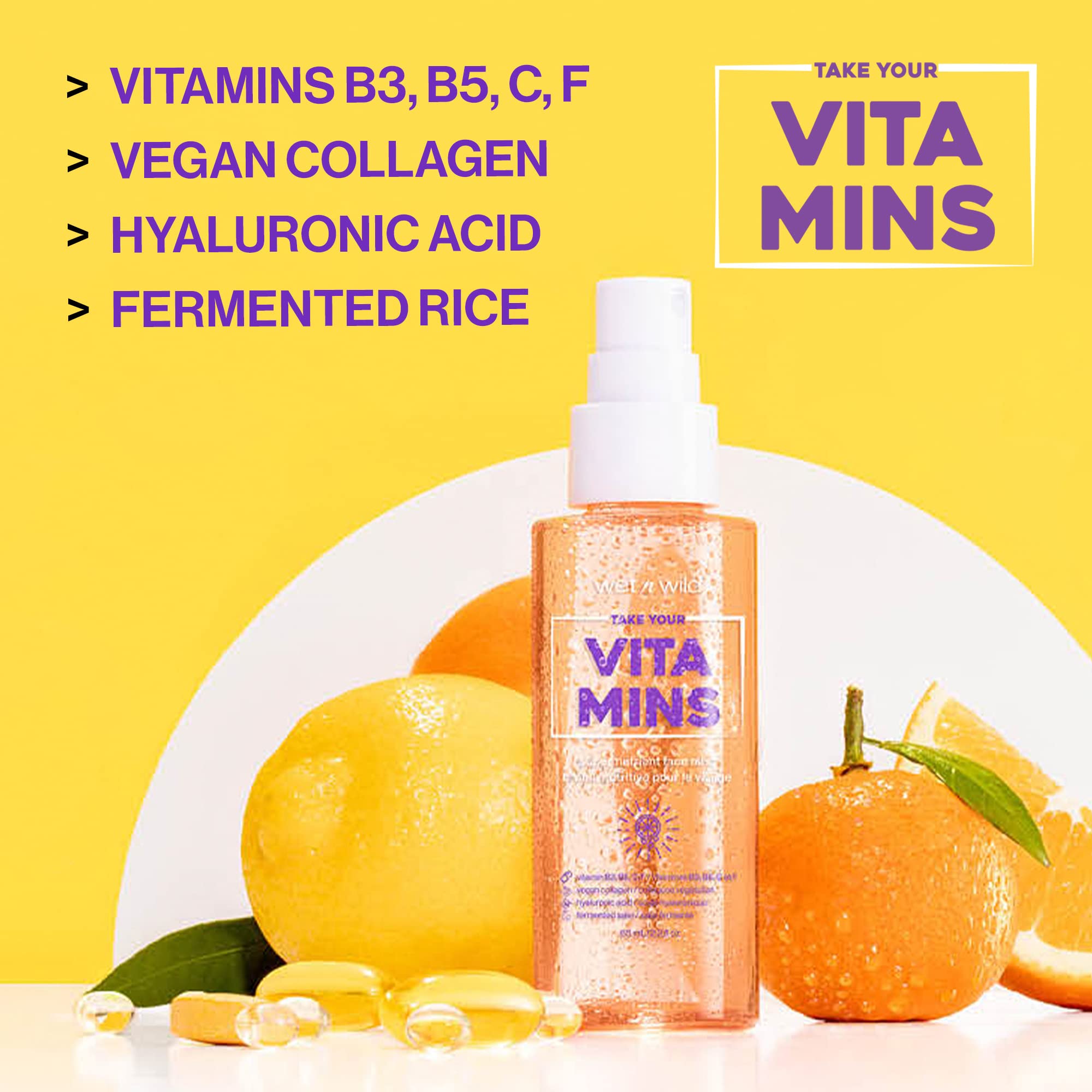 Bruma facial supernutritiva Take Your Vitamins de WET N WILD