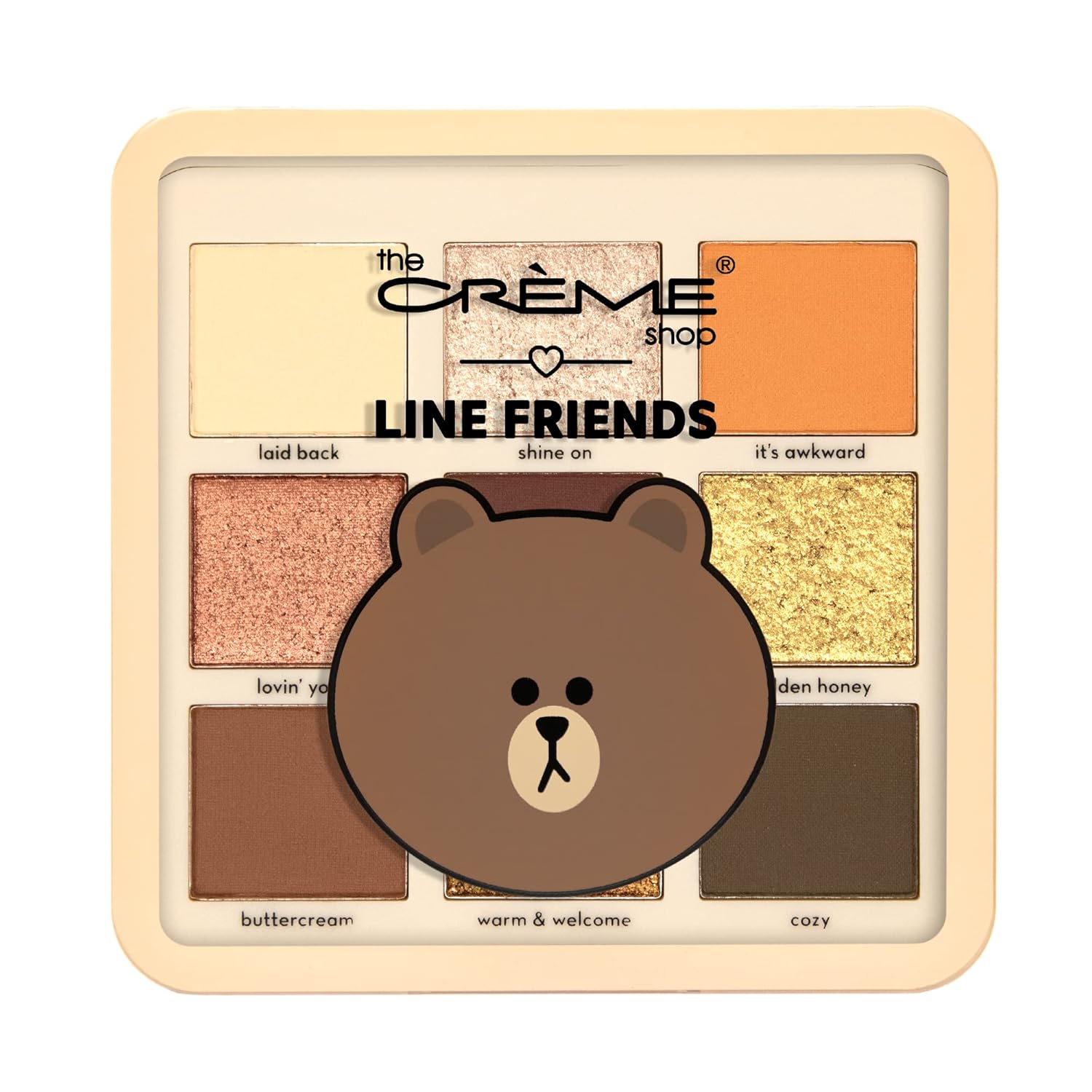 Paleta de sombras de ojos con brillo y purpurina de 9 colores THE CREME SHOP