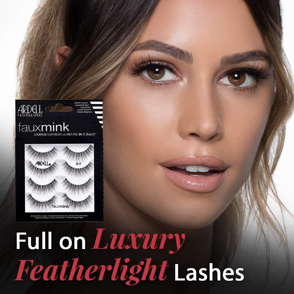 ARDELL Fauxmink Eyelashes, Luxurious Lightweight With Knot-Free (Multi-Pack).