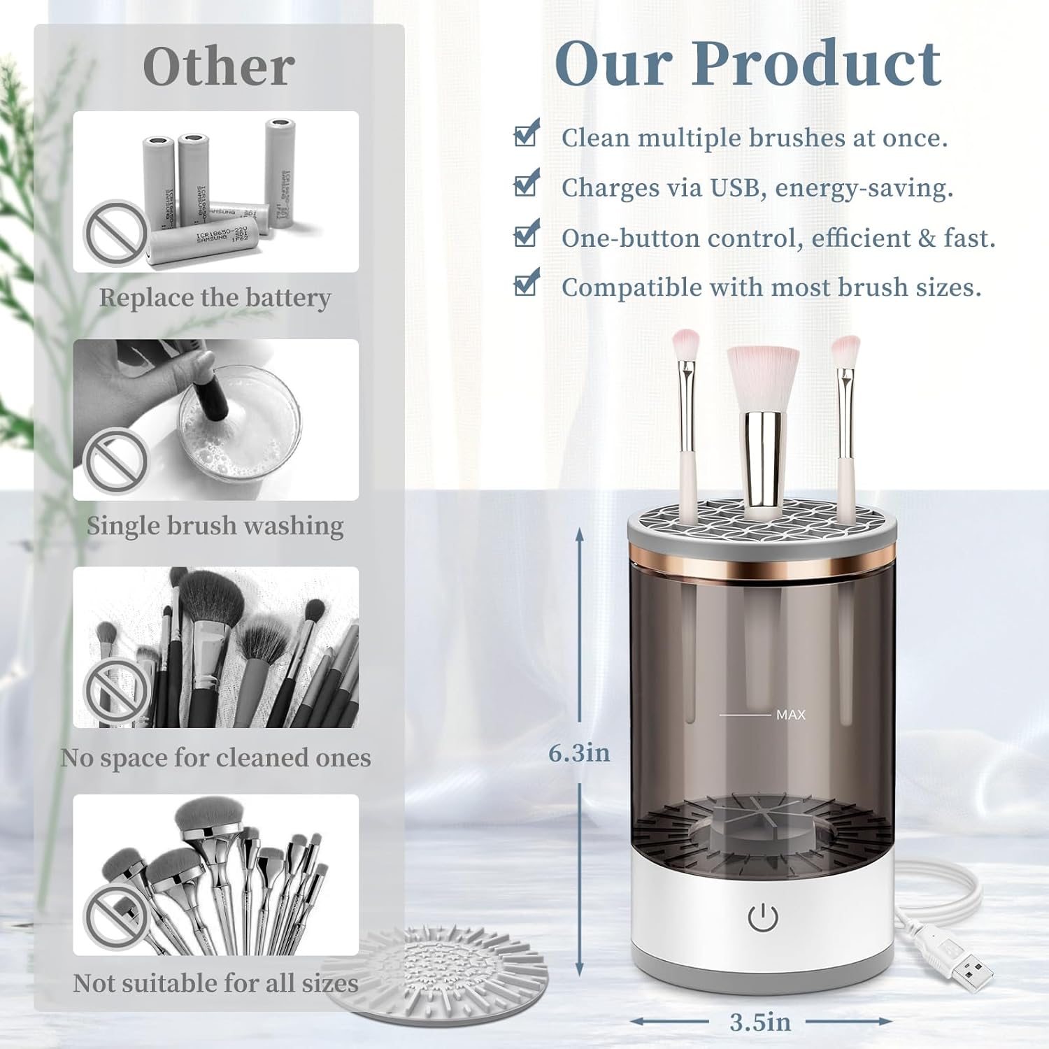ELECTRIC Makeup Brush Cleaner