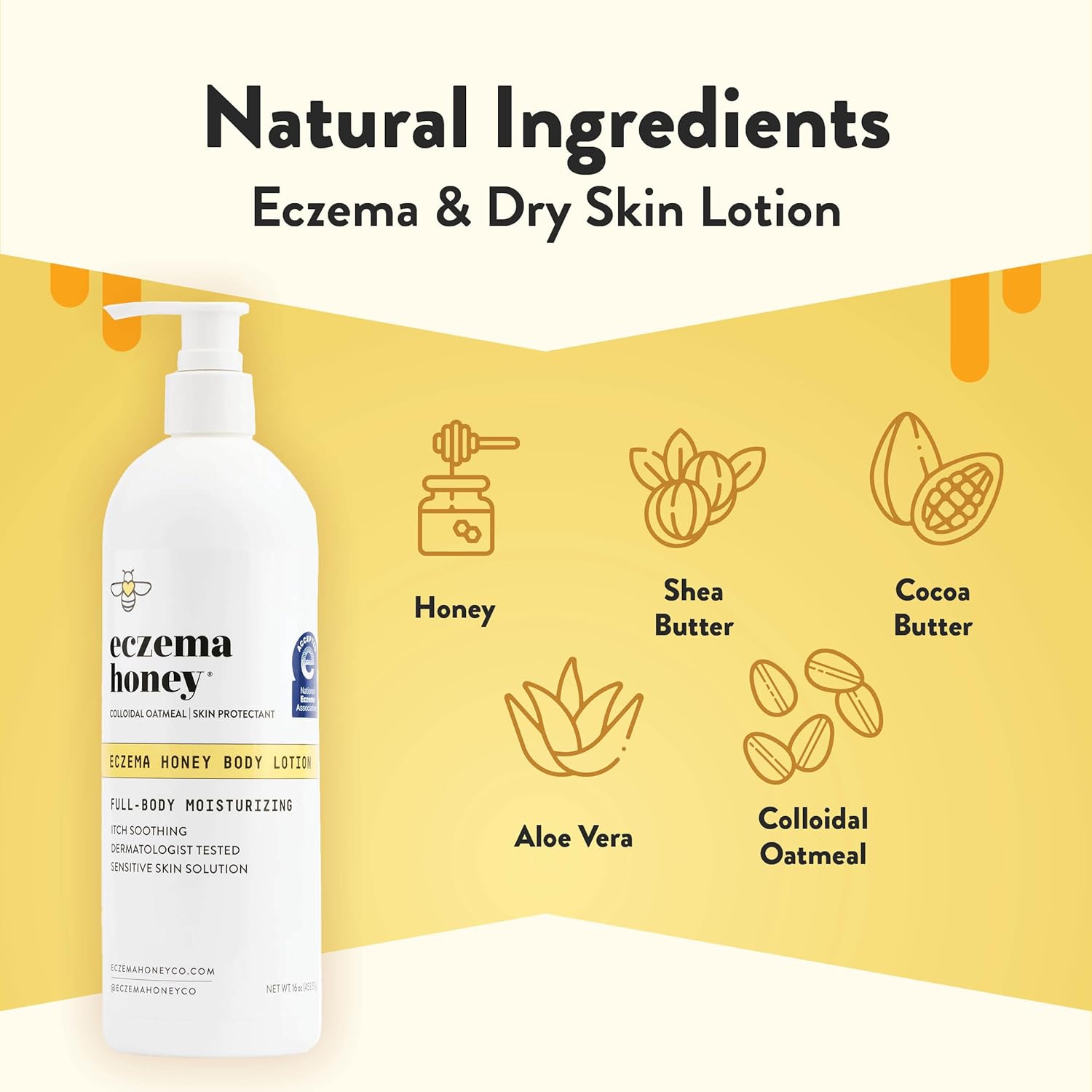 ECZEMA HONEY Oatmeal Full-Body Moisturizing Lotion
