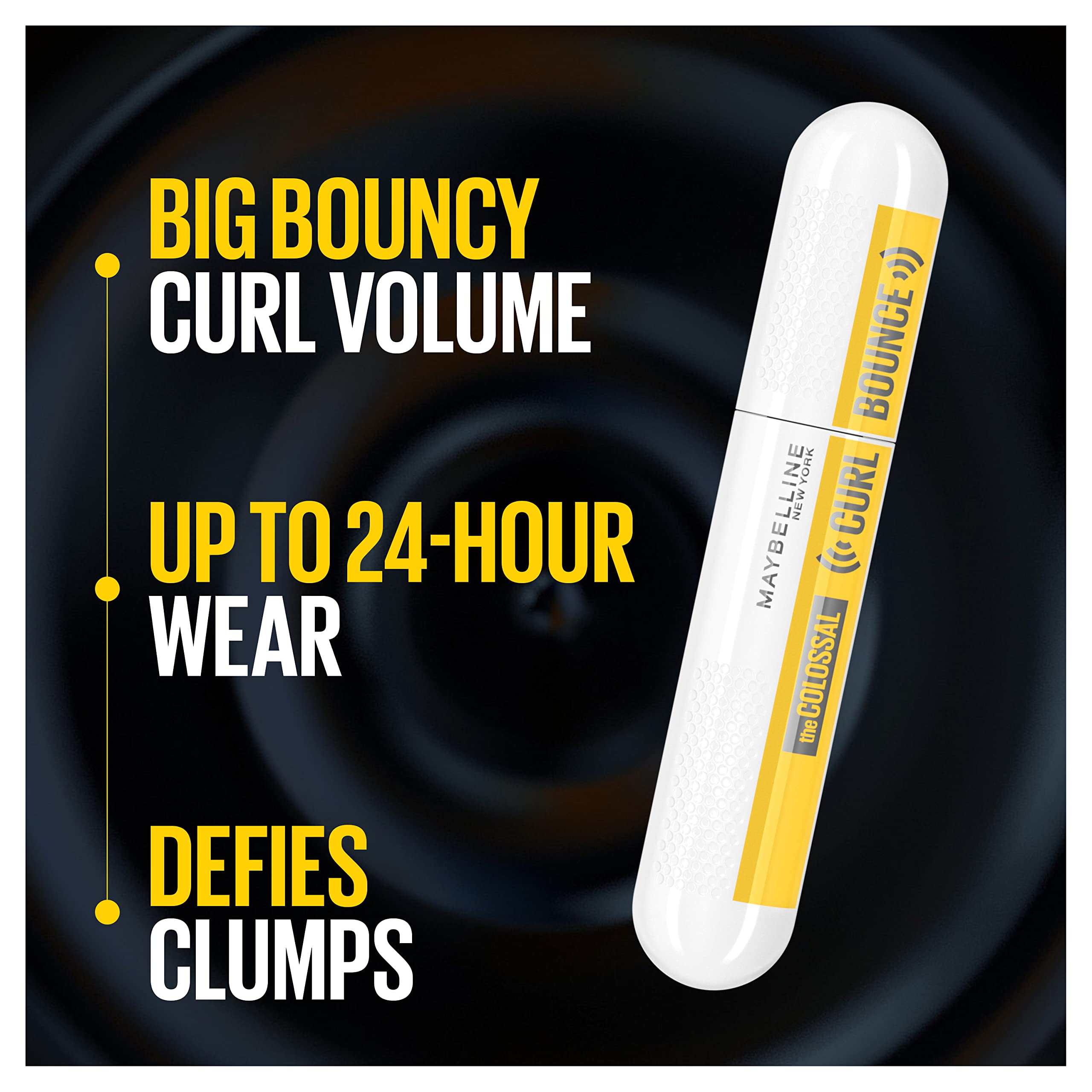 Máscara de pestañas impermeable Colossal Curl Bounce de MAYBELLINE