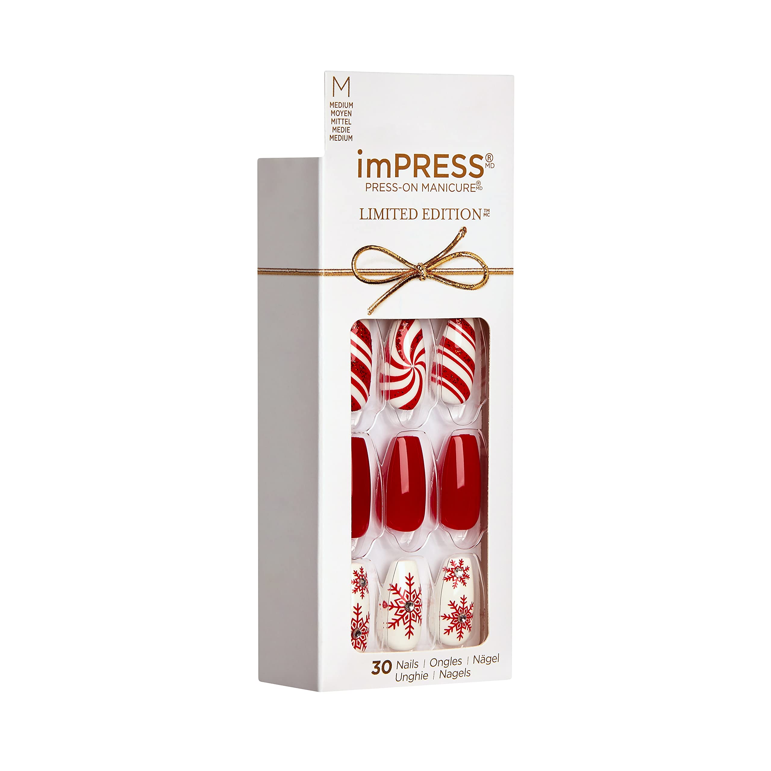 imPRESS Press-On Manicure Limited Christmas Edition 30 Press-On Nails