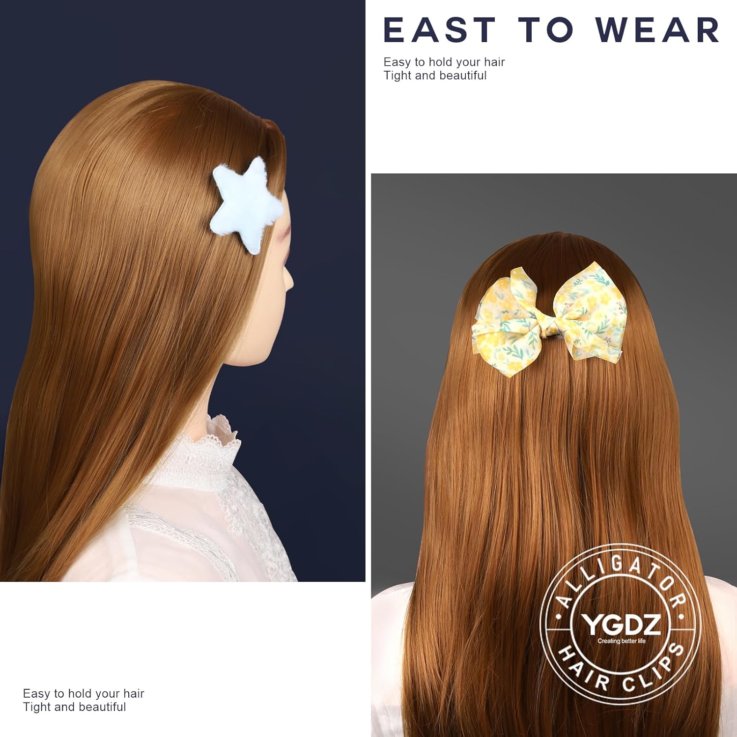 Pinzas para el pelo de cocodrilo YGDZ