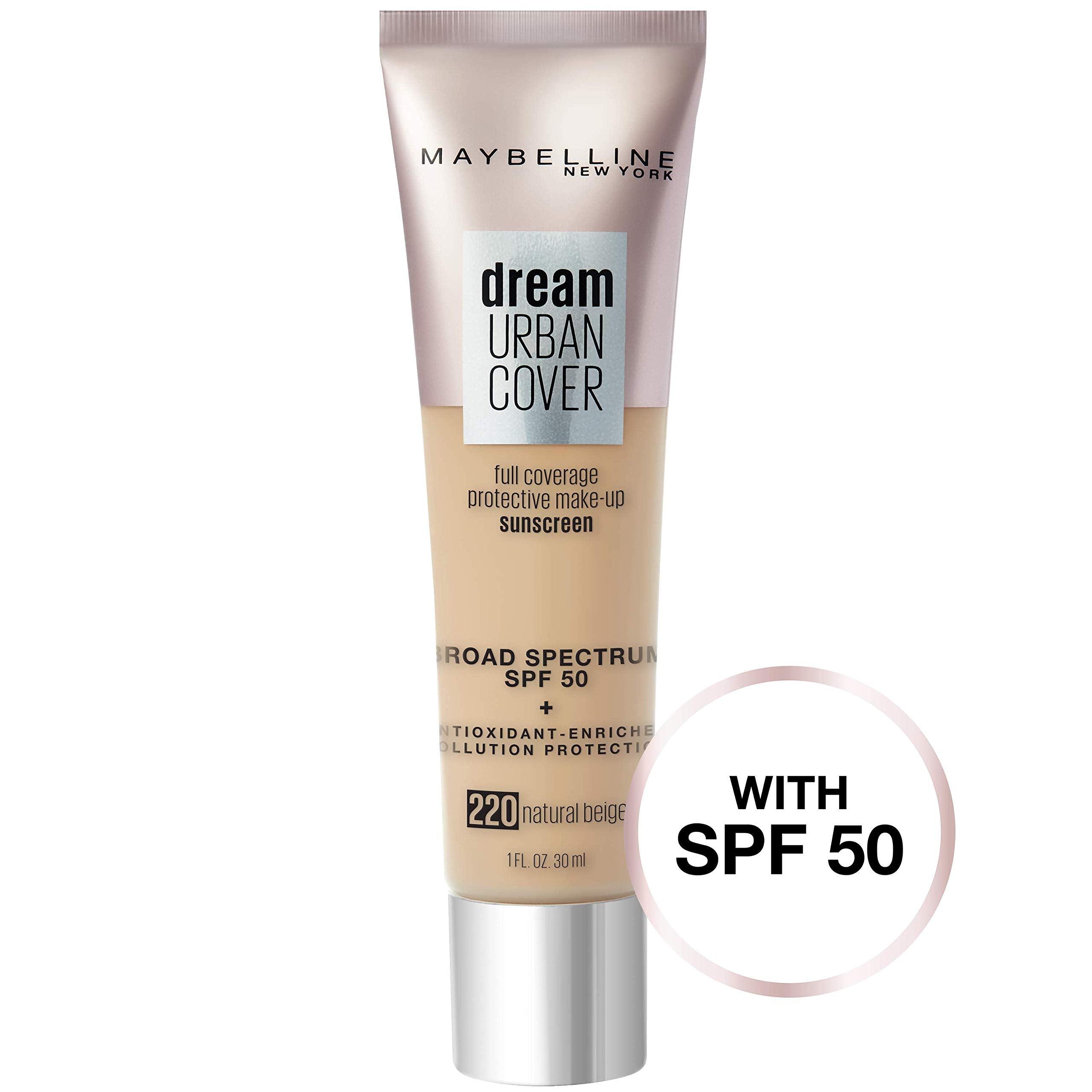 MAYBELLINE Dream Urban Flawless Coverage Foundation, SPF 50 - VIAI BEAUTY