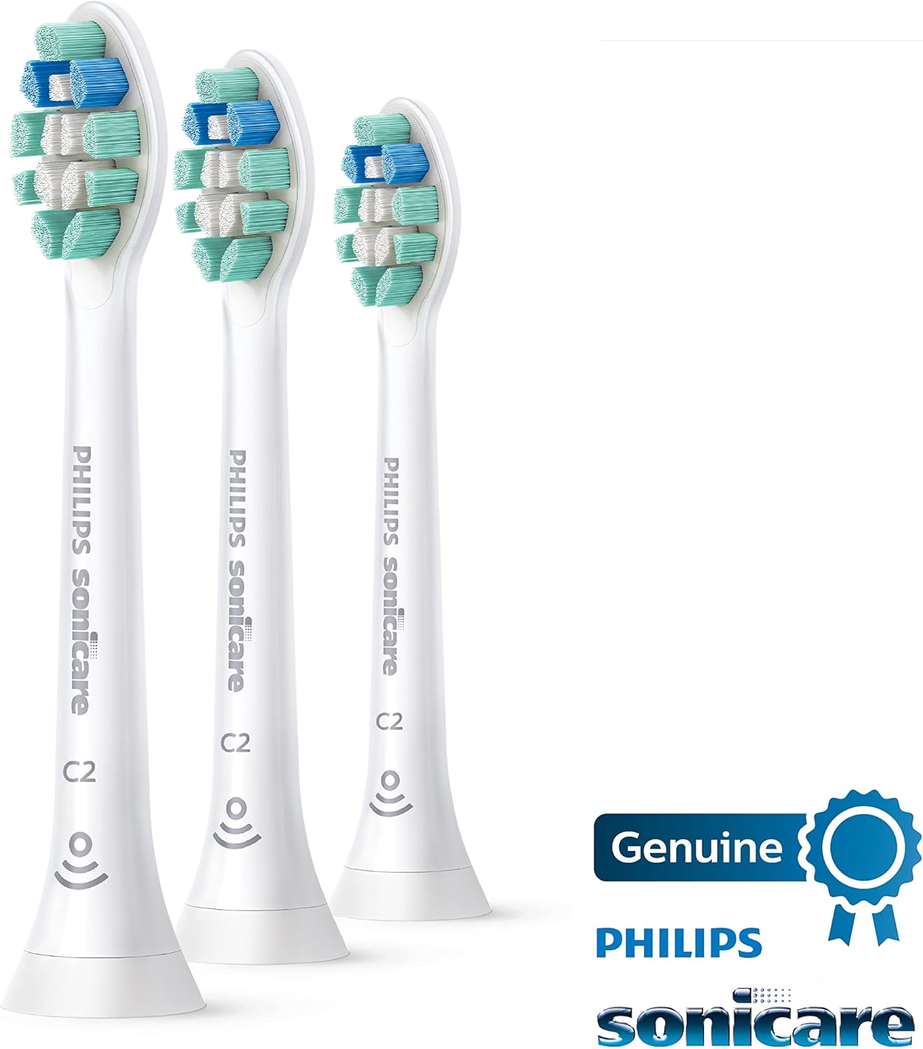 PHILIPS Sonicare Genuine C2 Optimal Plaque Control Toothbrush Heads