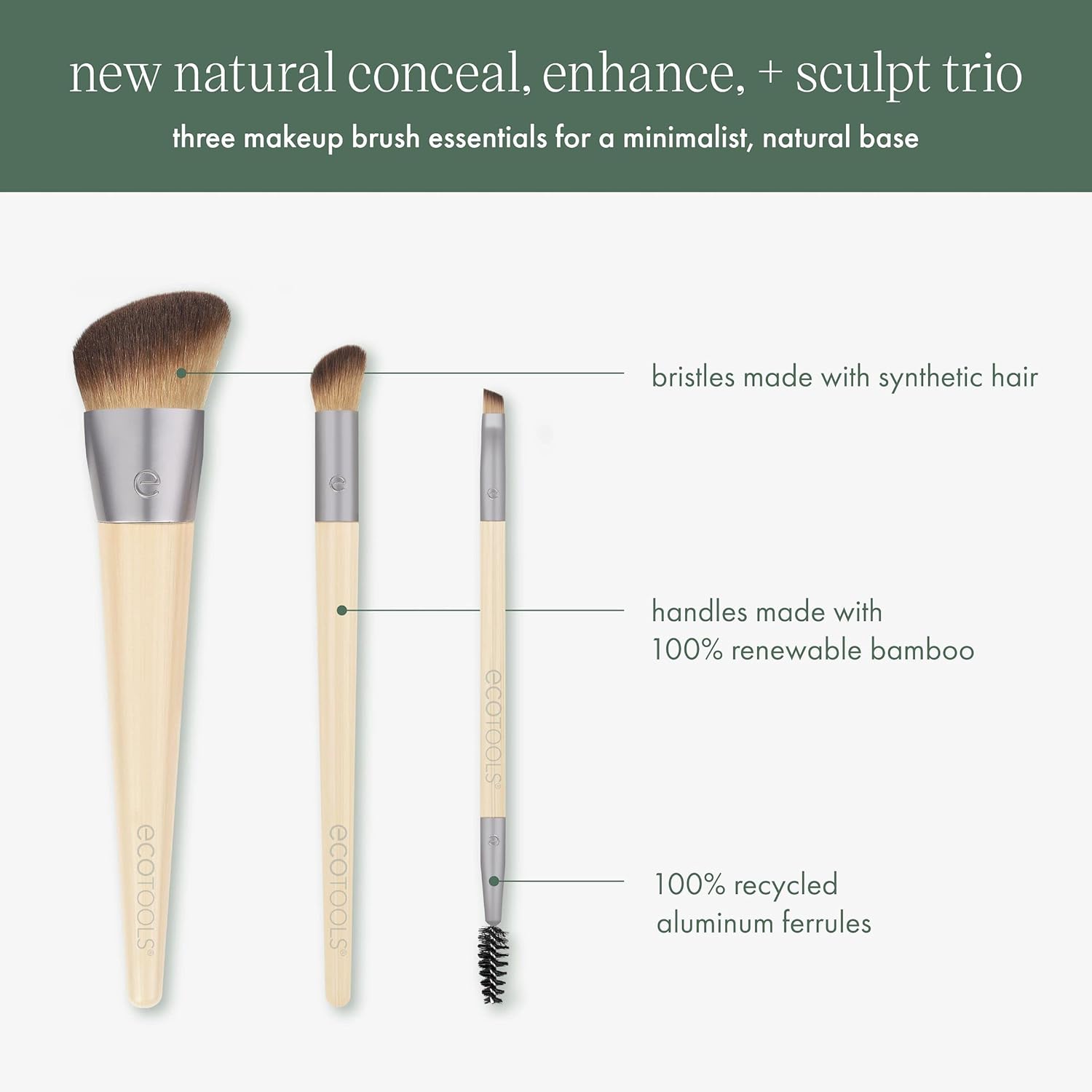 ECOTOOLS Nuevo trío natural para corregir, realzar y esculpir