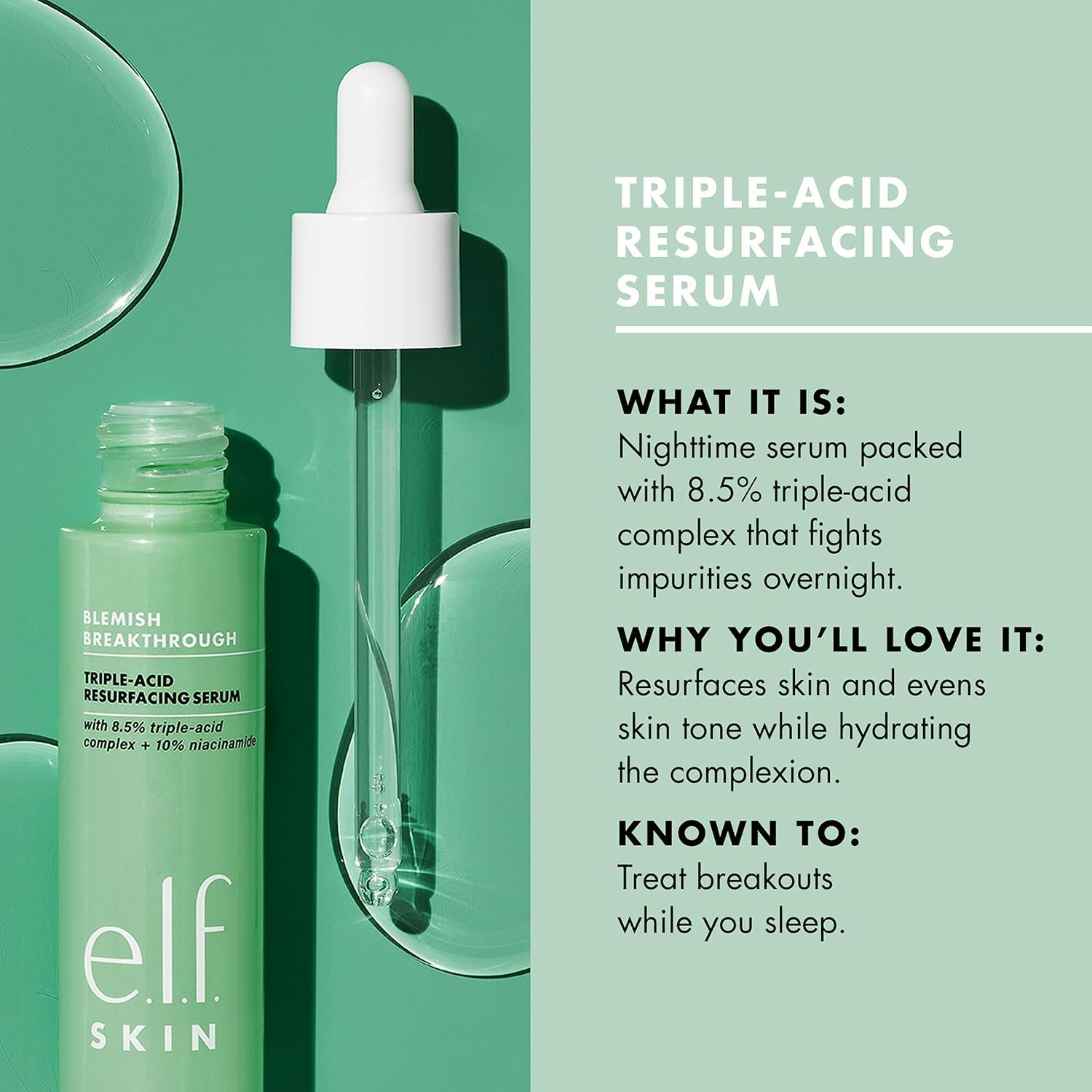 e.l.f SKIN Blemish Breakthrough Triple-Acid Resurfacing Serum