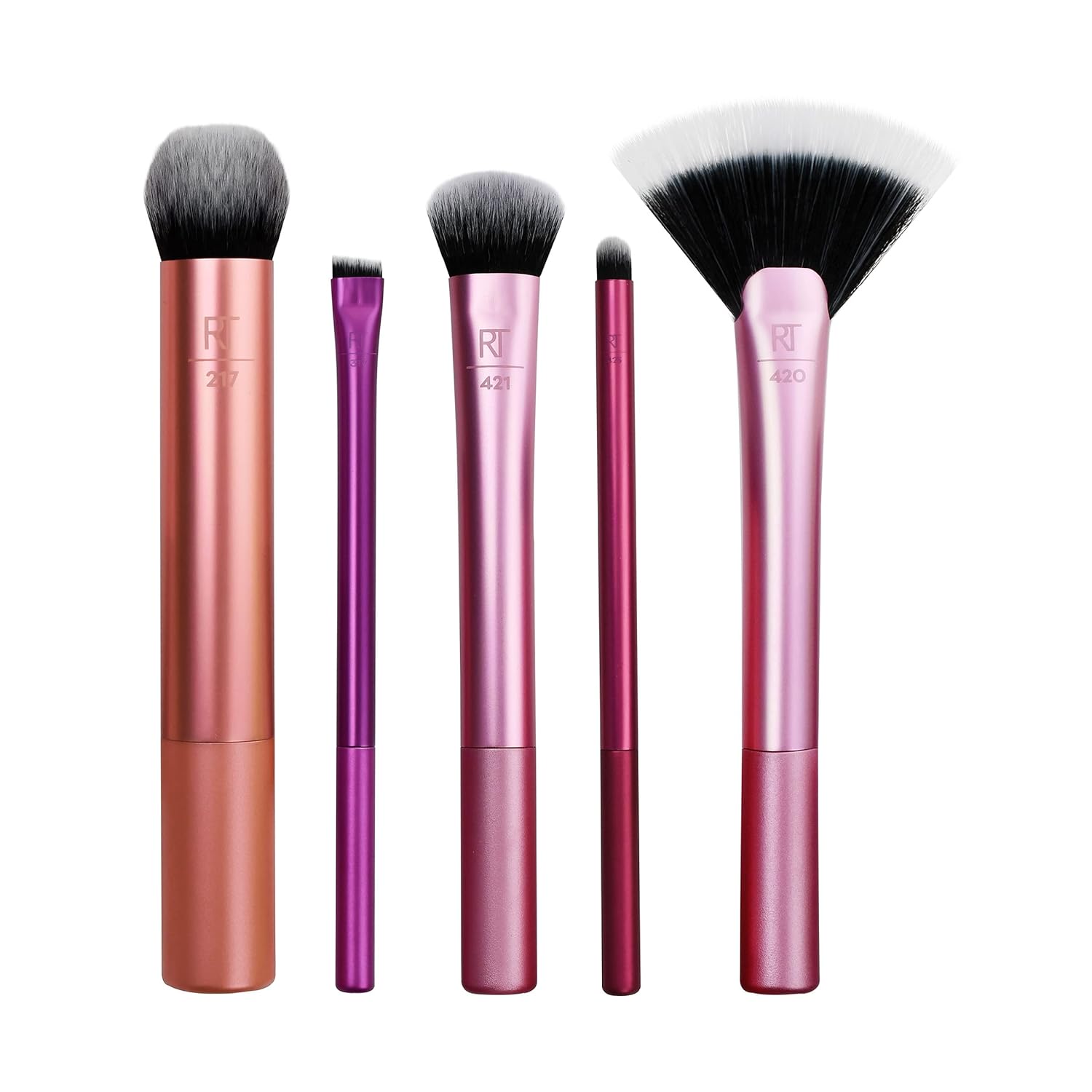 Set de brochas de maquillaje esenciales para artistas REAL TECHNIQUES