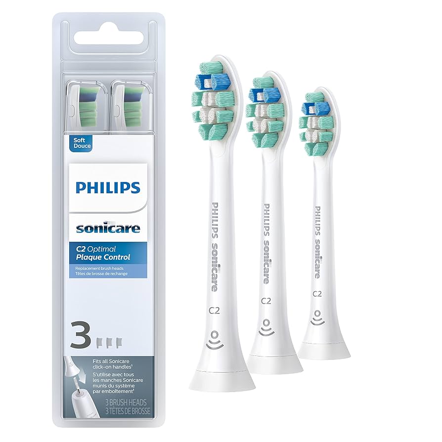 PHILIPS Sonicare Genuine C2 Optimal Plaque Control Toothbrush Heads