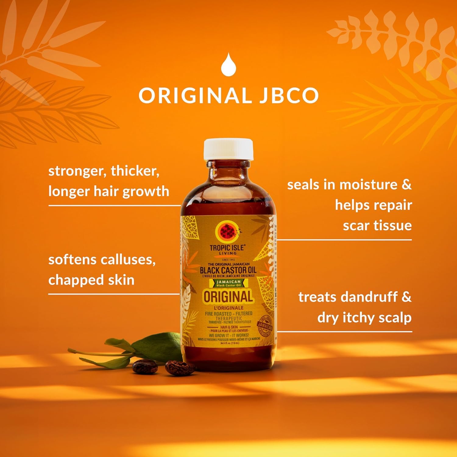 TROPIC ISLE Living Black Castor Oil - 8 oz