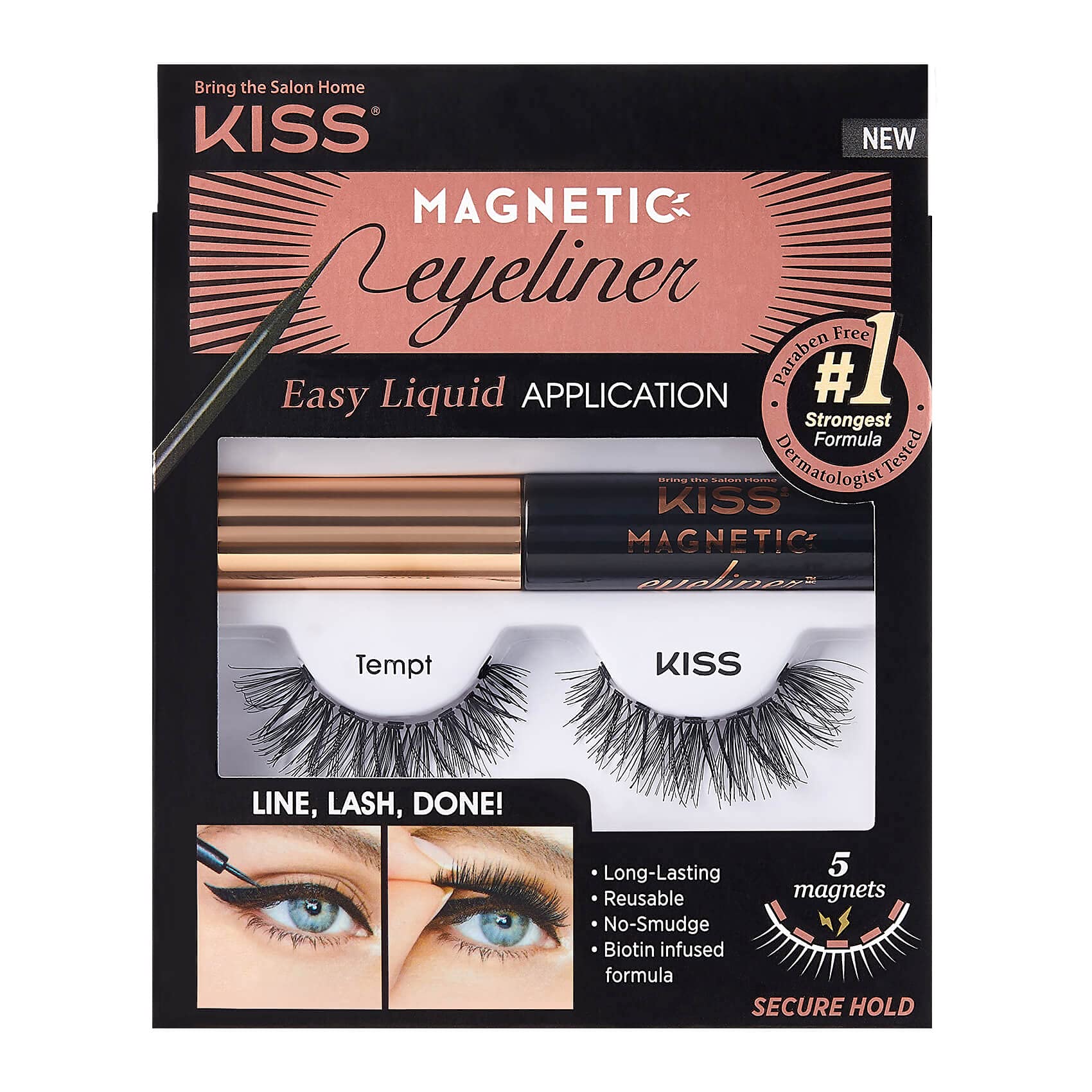 Kit de delineador de ojos magnético KISS