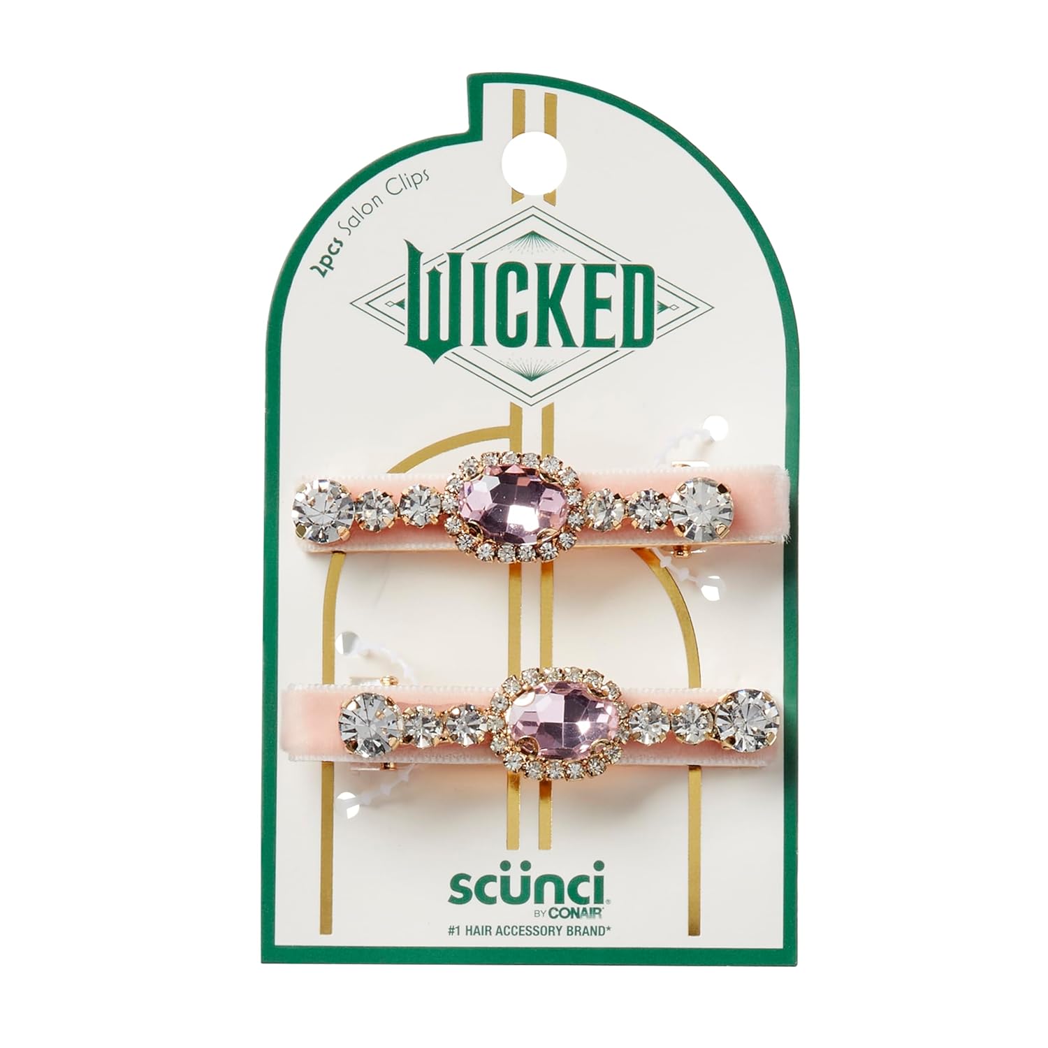 Pinzas para el cabello con diamantes de imitación Glinda de WICKED By Conair