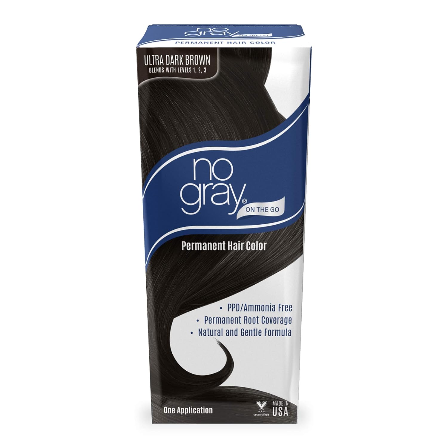 NO GRAY Permanent Root Touch up in Ultra Dark Brown