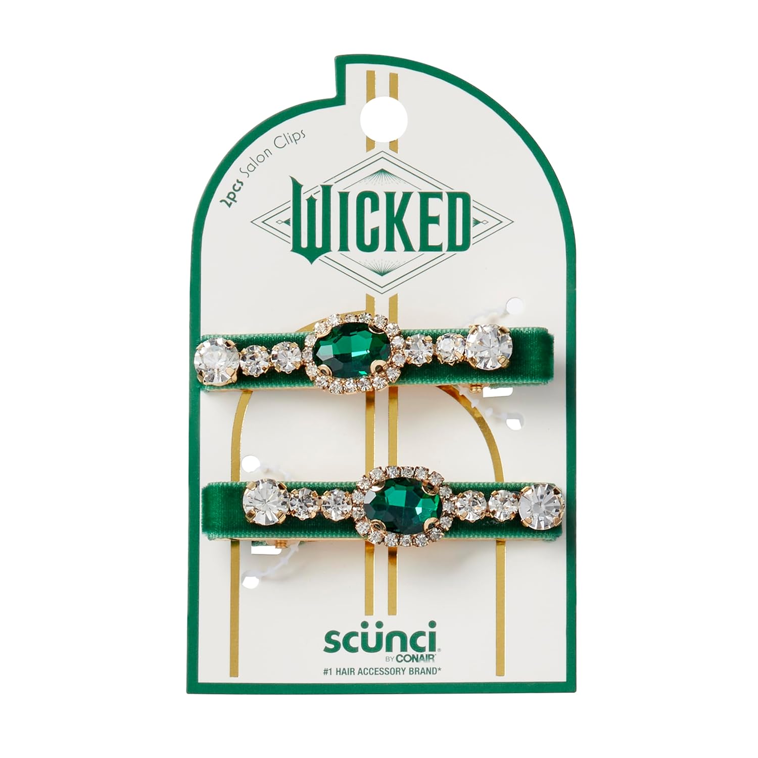 Pinzas para el cabello con diamantes de imitación Glinda de WICKED By Conair