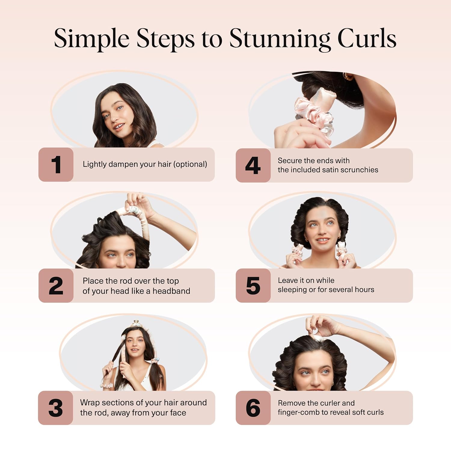 KITSCH Satin Heatless Curling Set